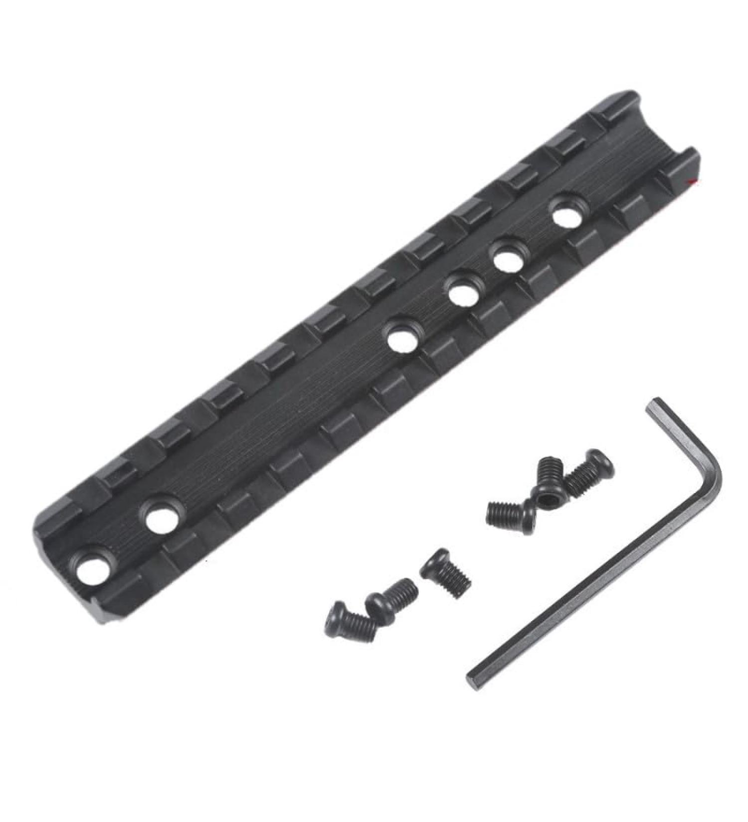 Houson 120mm Aluminum M-LOK Picatinny Rail Adapter - 11-Slot Weaver Mount Base for Airsoft - Buy Online on SooperMarket.com