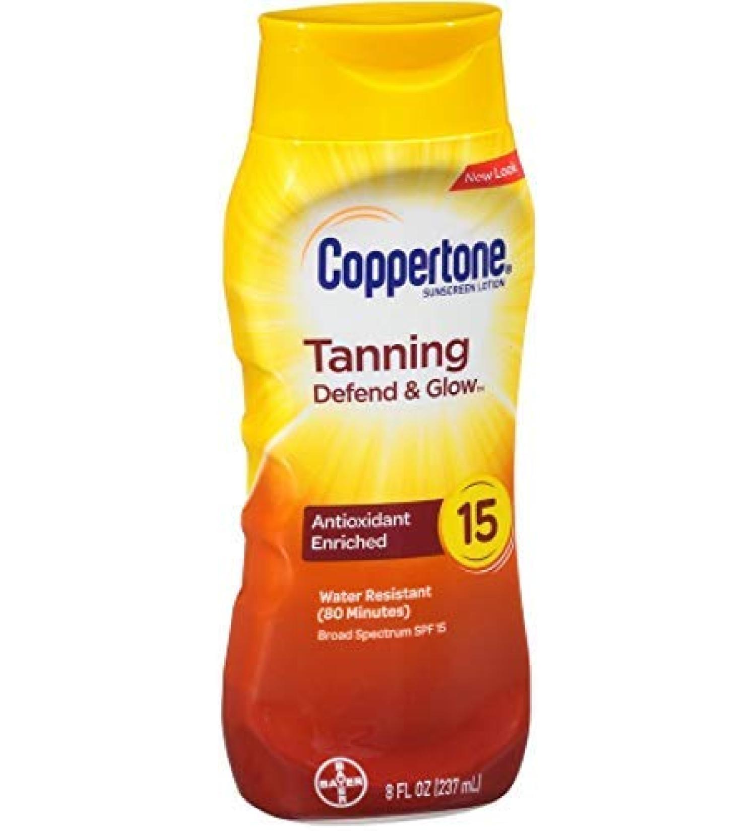 Coppertone Tanning Lotion UVA/UVB SPF 15 - 8 oz