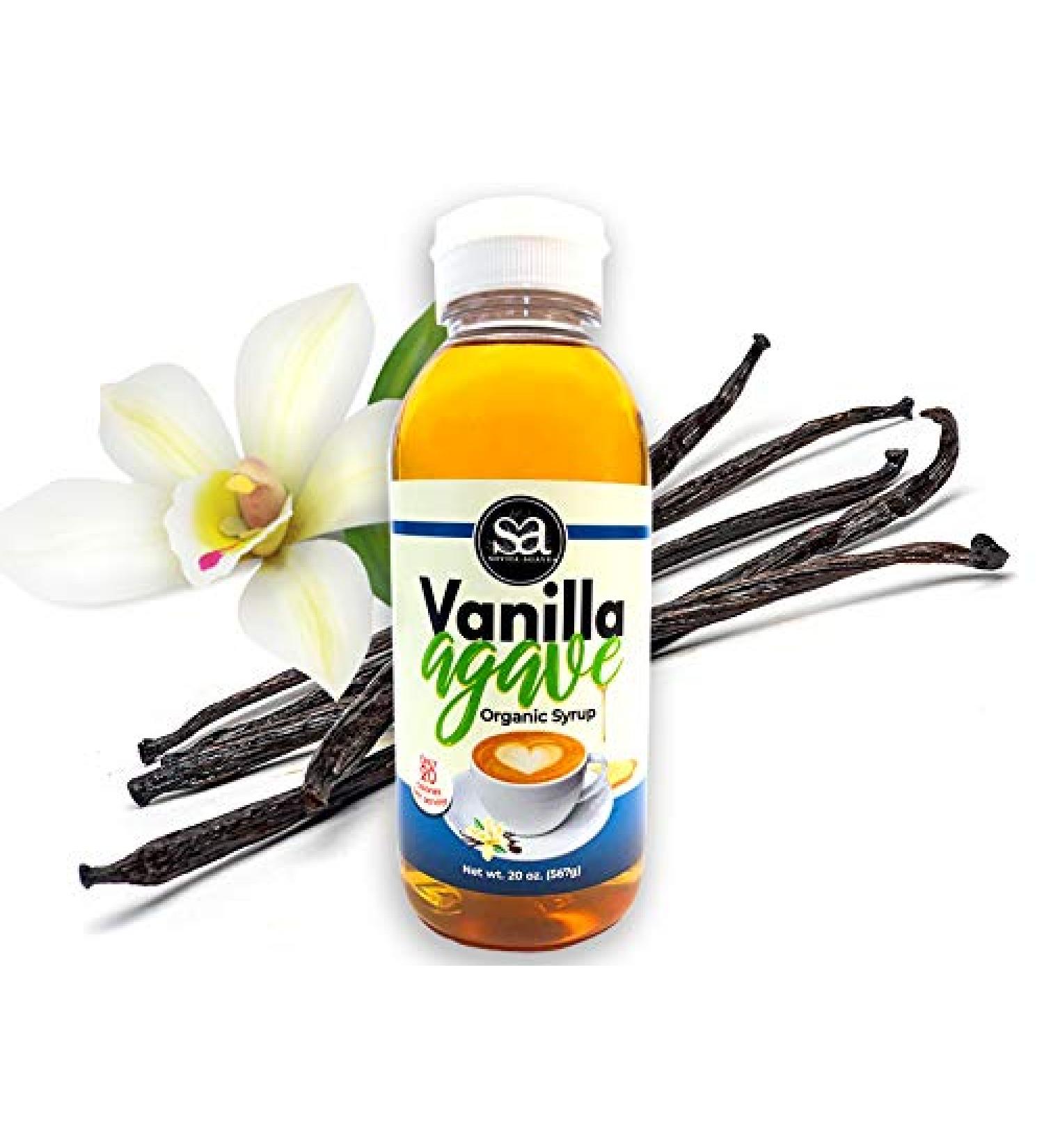 Soviia Vanilla Agave Syrup - Estate Grown, Low-Glycemic Vegan Nectar | Non-GMO, Kosher, Halal Certified - Buy Online on SooperMarket.com