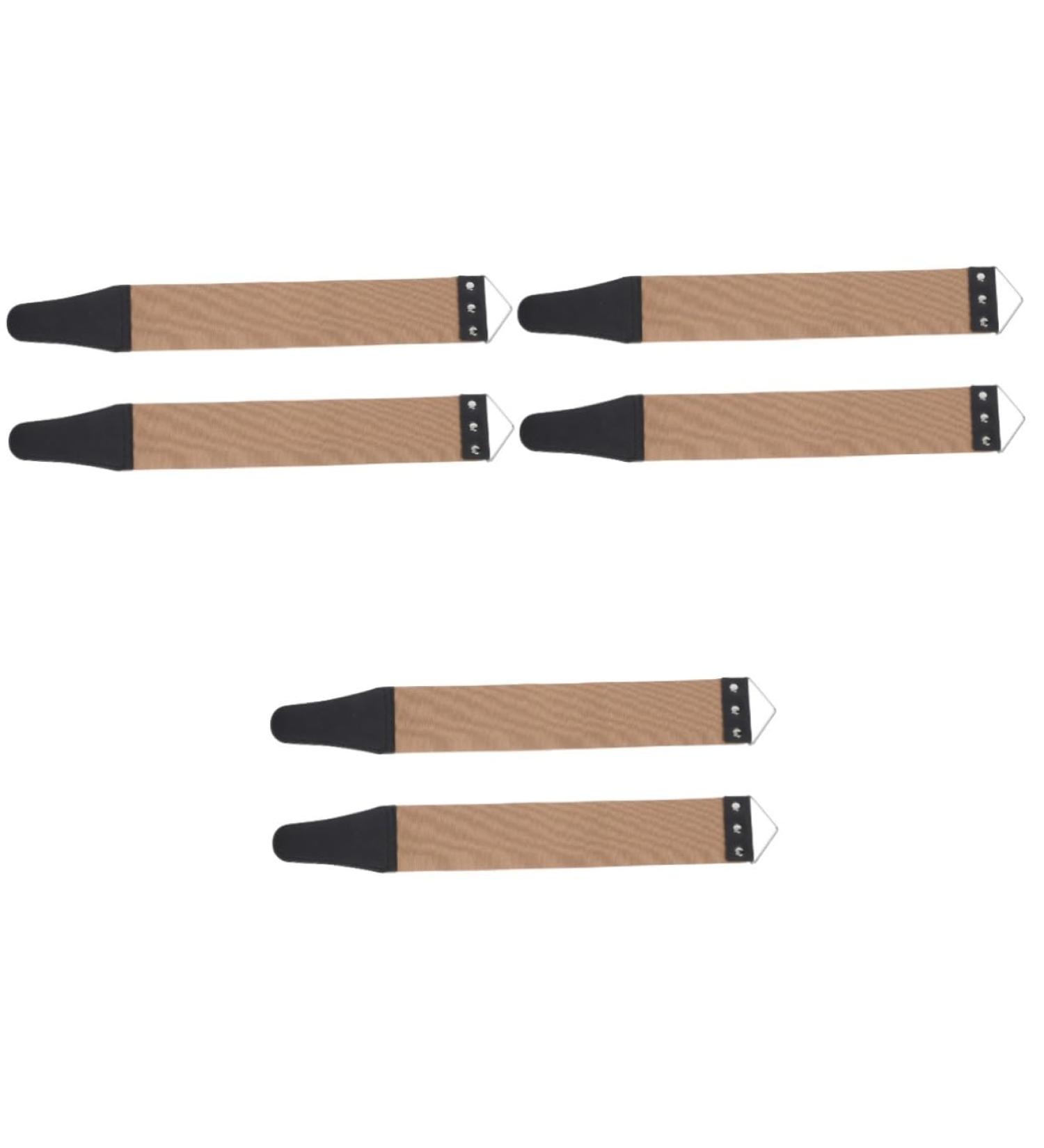 Beavorty 6-Part Double-Sided Belt Tool for Household & Salon - Razor Sharpening Leather Leash 46.5x6cm Assorted Colors (3 Pieces) - Buy Online on SooperMarket.com