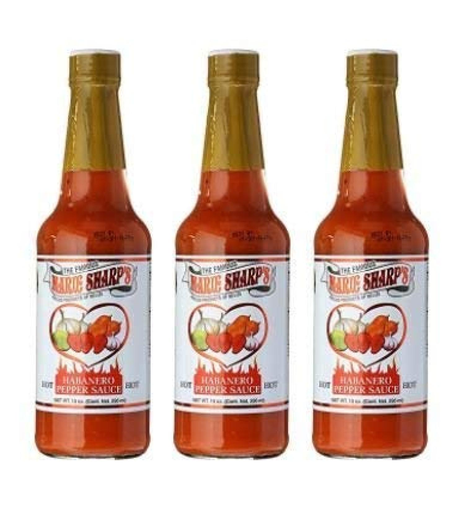 Marie Sharp's Hot Habanero Pepper Sauce 10 oz - Pack of 3 | Buy Online - Buy Online on SooperMarket.com