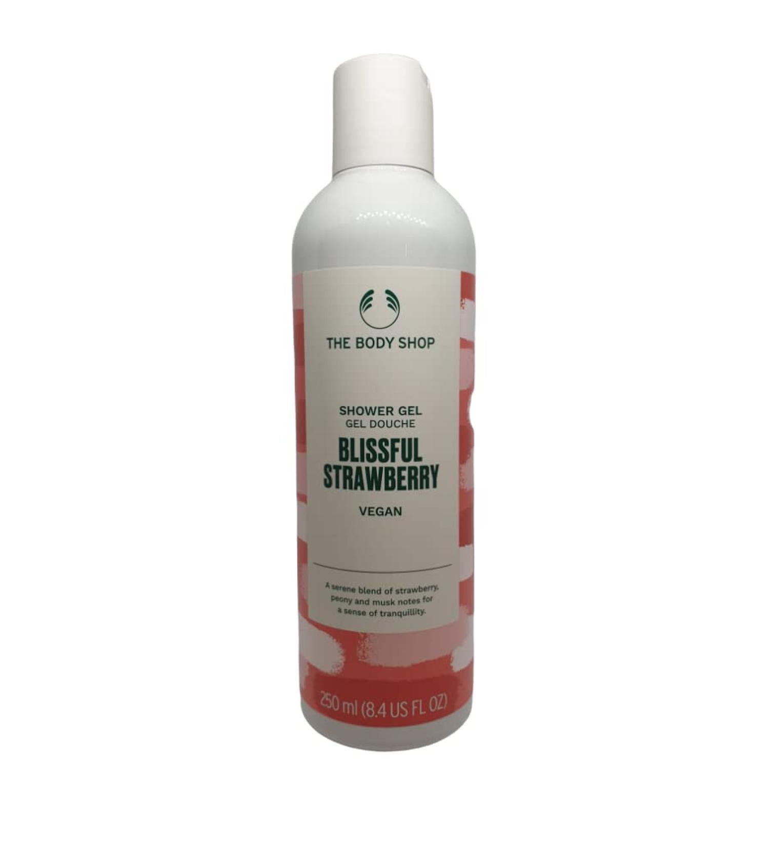 The Body Shop Shower gel Blissful Strawberry: A Blend of Strawberry Peony and Musk Notes for Sense of Calmness 250 ml