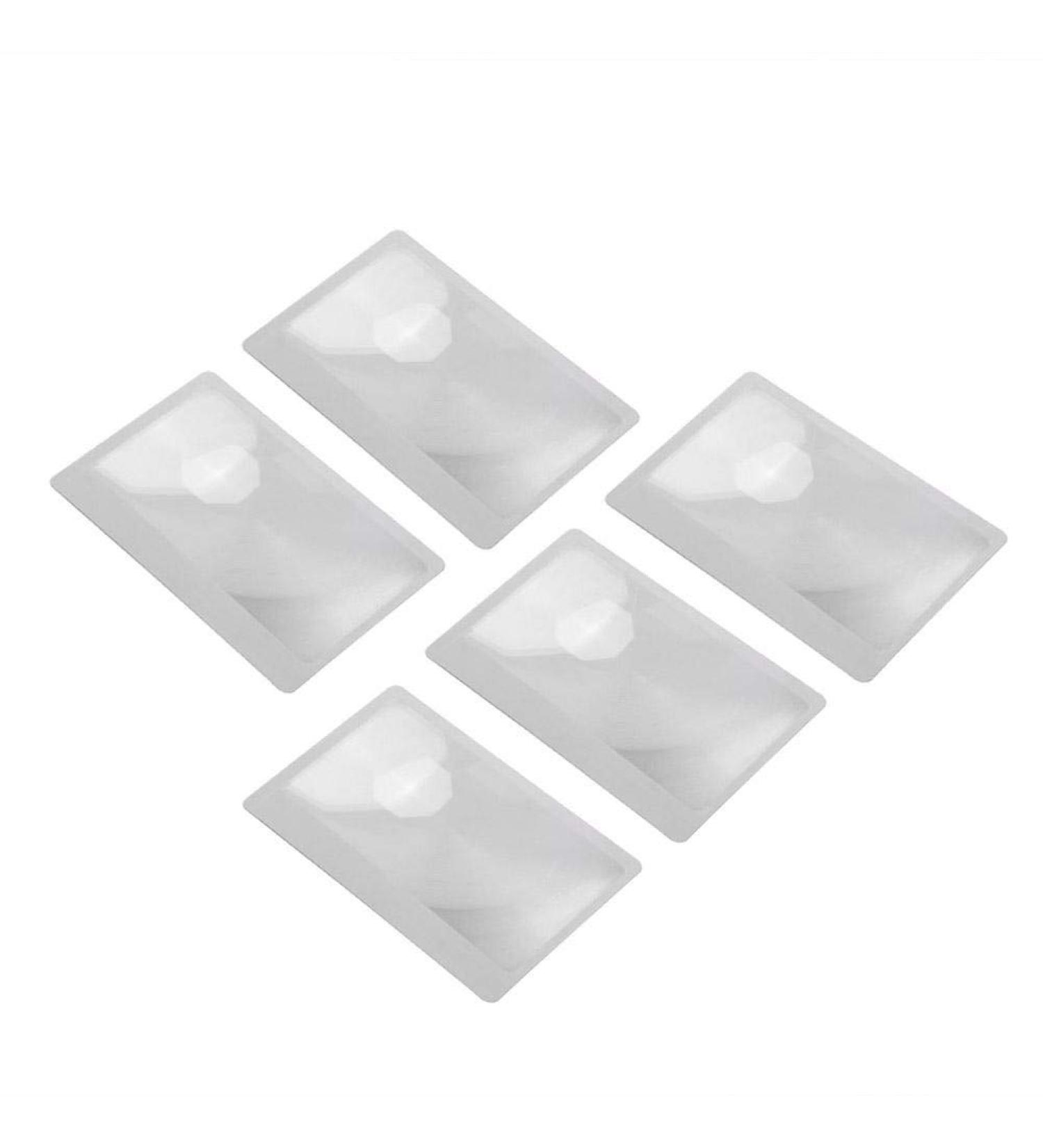 U-K Durable Processed 5pcs 3X Credit Card Shape Magnifiers Transparent Magnifier Fresnel Lens Excellent and - Buy Online on SooperMarket.com