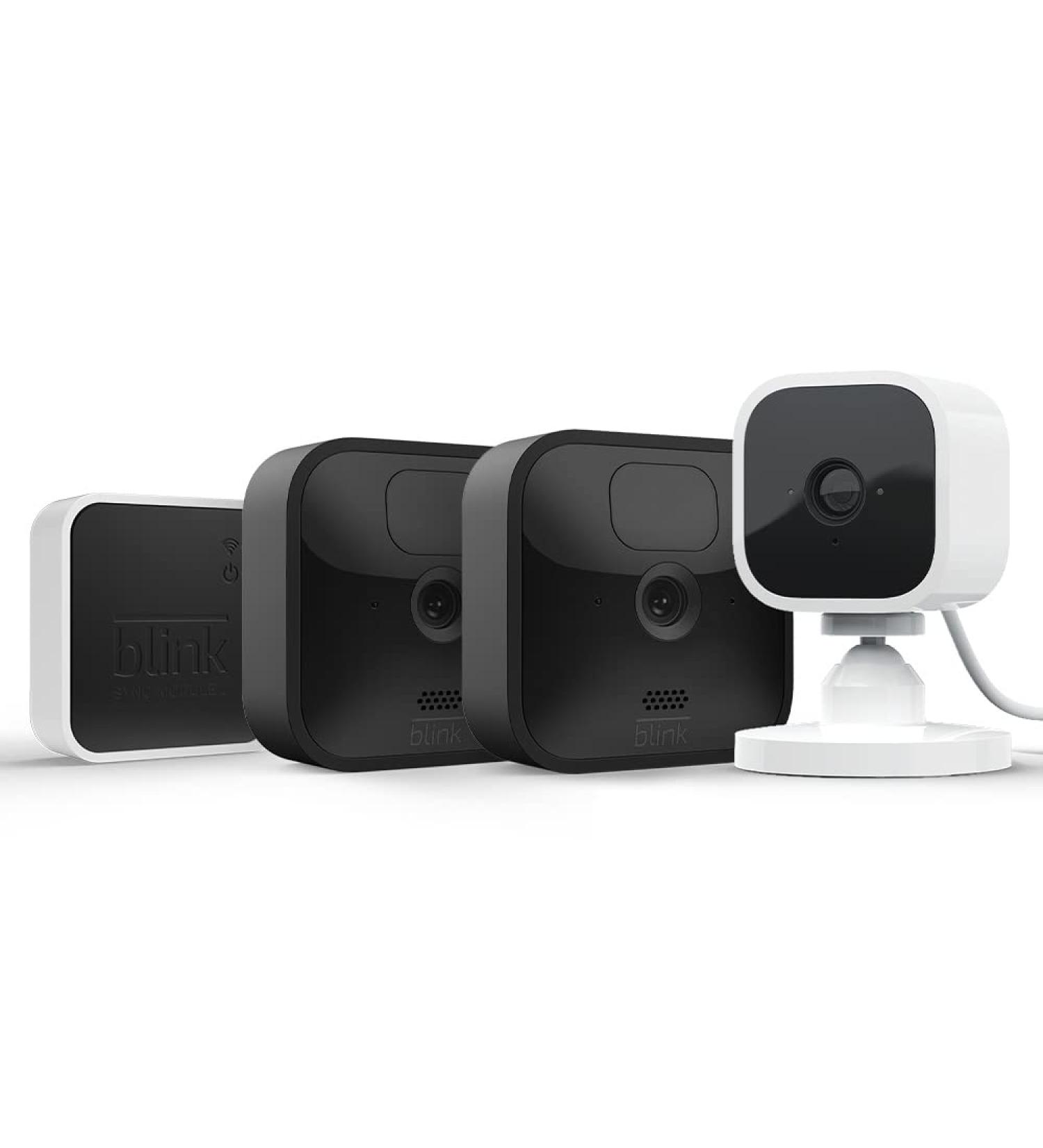 Buy Blink Outdoor HD Monitoring Camera Bundle - 2 Weather-Resistant Cameras + Mini for Smart Home - Works with Alexa - International Shipping Available - Buy Online on SooperMarket.com