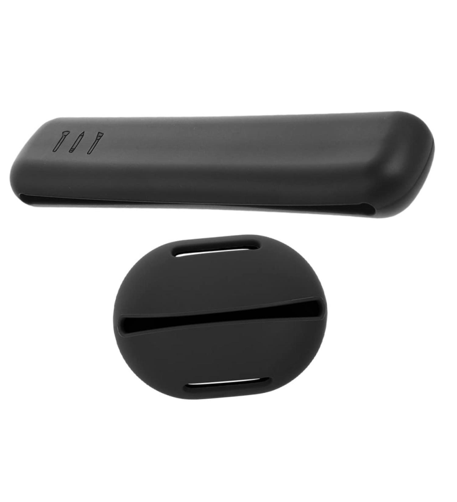Mikinona 1set Powder Puff Storage Box Make up Travel Egg Rack Silica Gel Black 20X4.8CM - Buy Online on SooperMarket.com