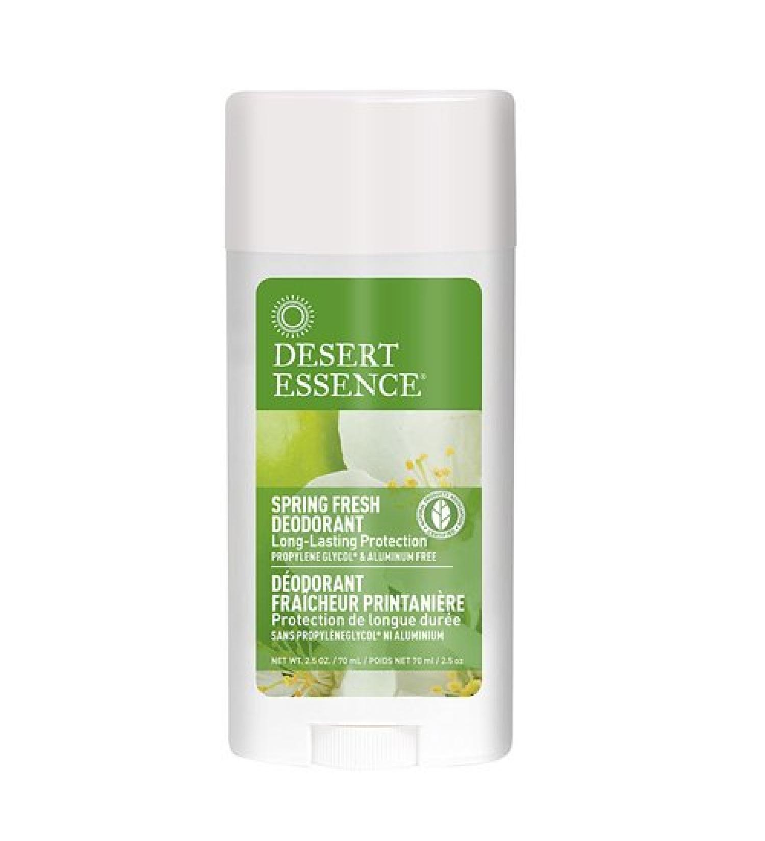 Desert Essence Spring Fresh Deodorant - Aluminum Free, Long Lasting, Tea Tree Oil & Aloe Vera - 2.5 oz - Buy Online on SooperMarket.com