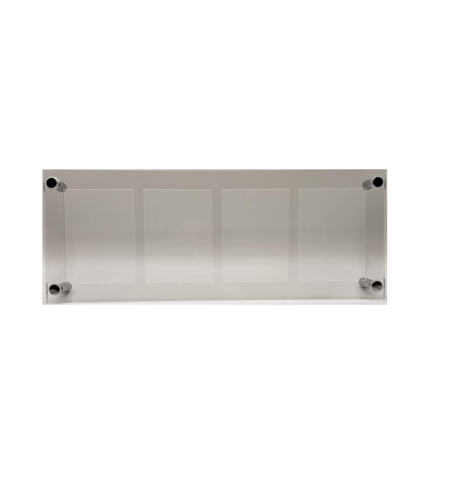 Trading Card Display Stand - 4 Slot Clear Acrylic Holder with UV Protection - Buy Online on SooperMarket.com