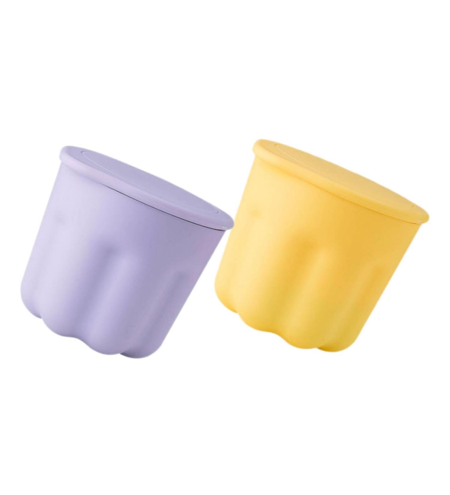 Mikinona 2 Sets Pp Washing Bowl Beauty Brush Scrubber Bowl Cleaning Bowl Cosmetic Brush Cleaning Mat Makeup Brush Makeup Tool Cleaner Silica Gel Cleaning Supplies Portable 8.5x8CM As Shown - Buy Online on SooperMarket.com