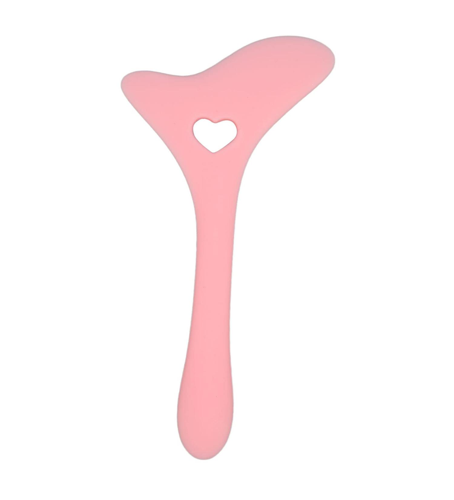 Eyebrow Pencil Stencil Resusable Silicone Eyeliner Tool Multifunctional Tail Spoon Flexible Eyeliners Template for Makeup(Pink) - Buy Online on SooperMarket.com