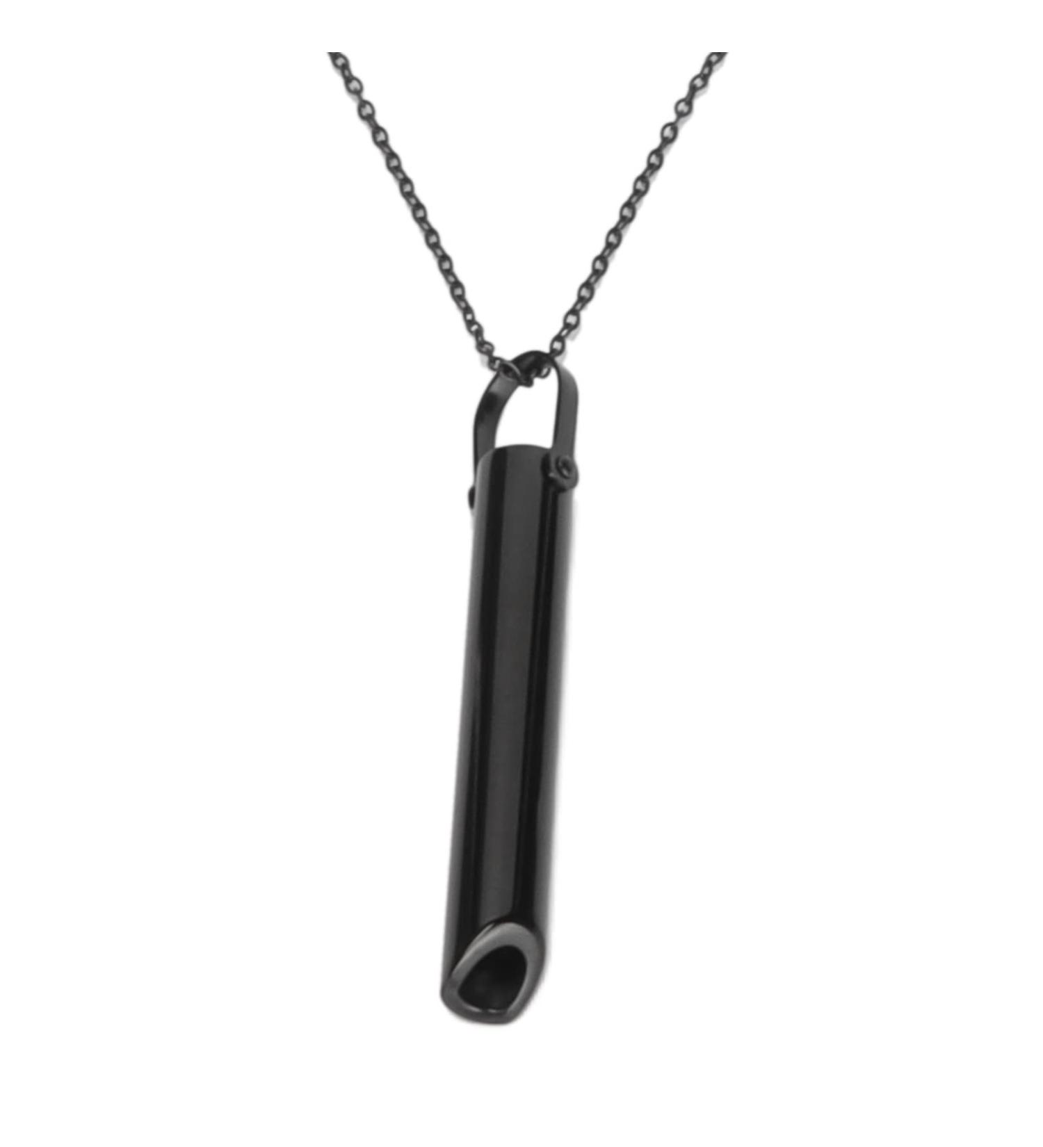 Stress Relief Mindful Breathing Necklace Anxiety Necklace Breathwork Tool for Anxiety Relief Breathing Exercises Meditation Relaxation Calming Down Slowing The Breath(Black) - Buy Online on SooperMarket.com