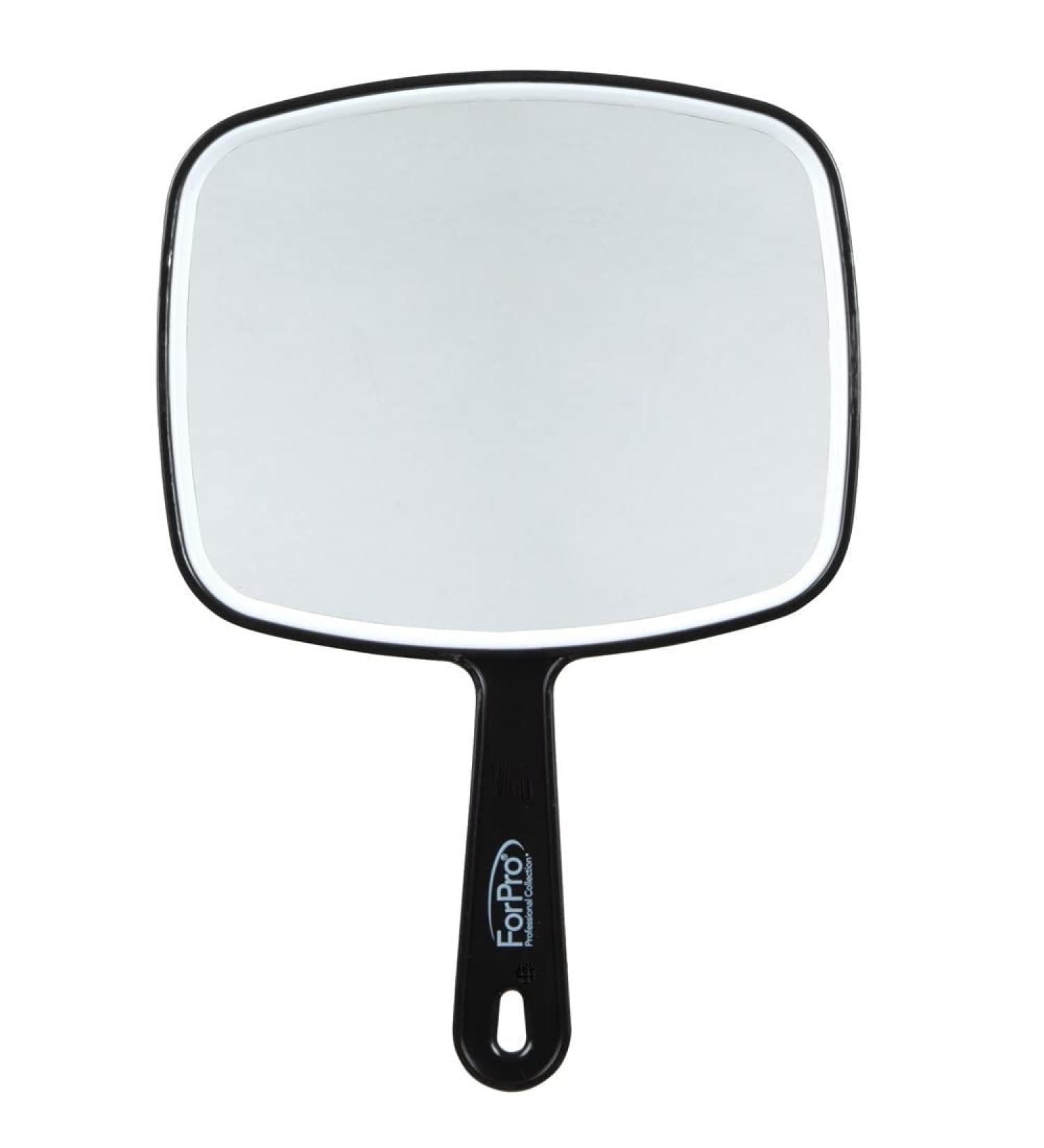 ForPro Premium Hand Mirror - Distortion-Free Reflection, Medium Size, Black - 6.3 x 9.6 - Pack of 1 - Buy Online on SooperMarket.com