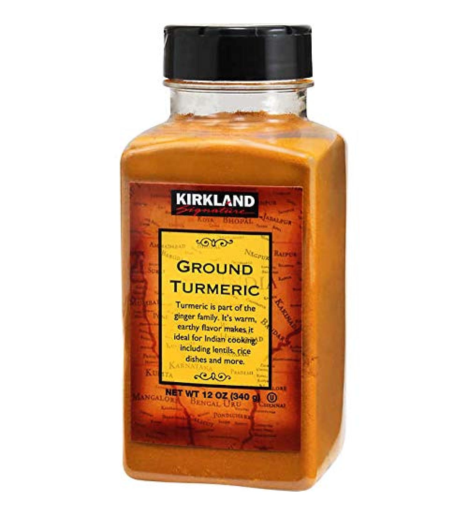 Kirkland Signature Spice Seasoning Ground Turmeric Ginger Herb Dressing Jar 340g