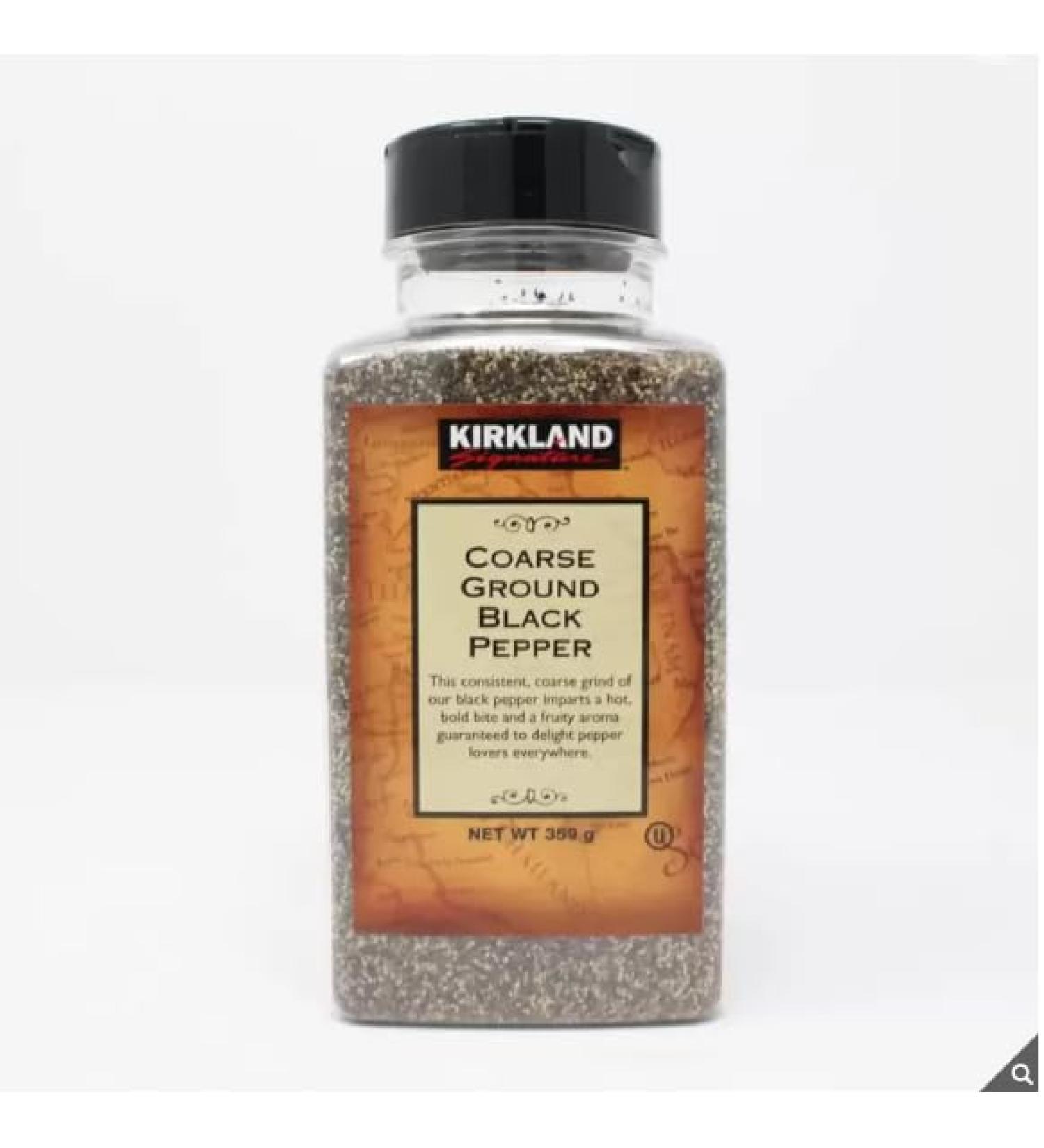 Kirkland Signature Coarse Ground Black Pepper- Kosher - Coarsely Ground - Fruity Aroma - 360g