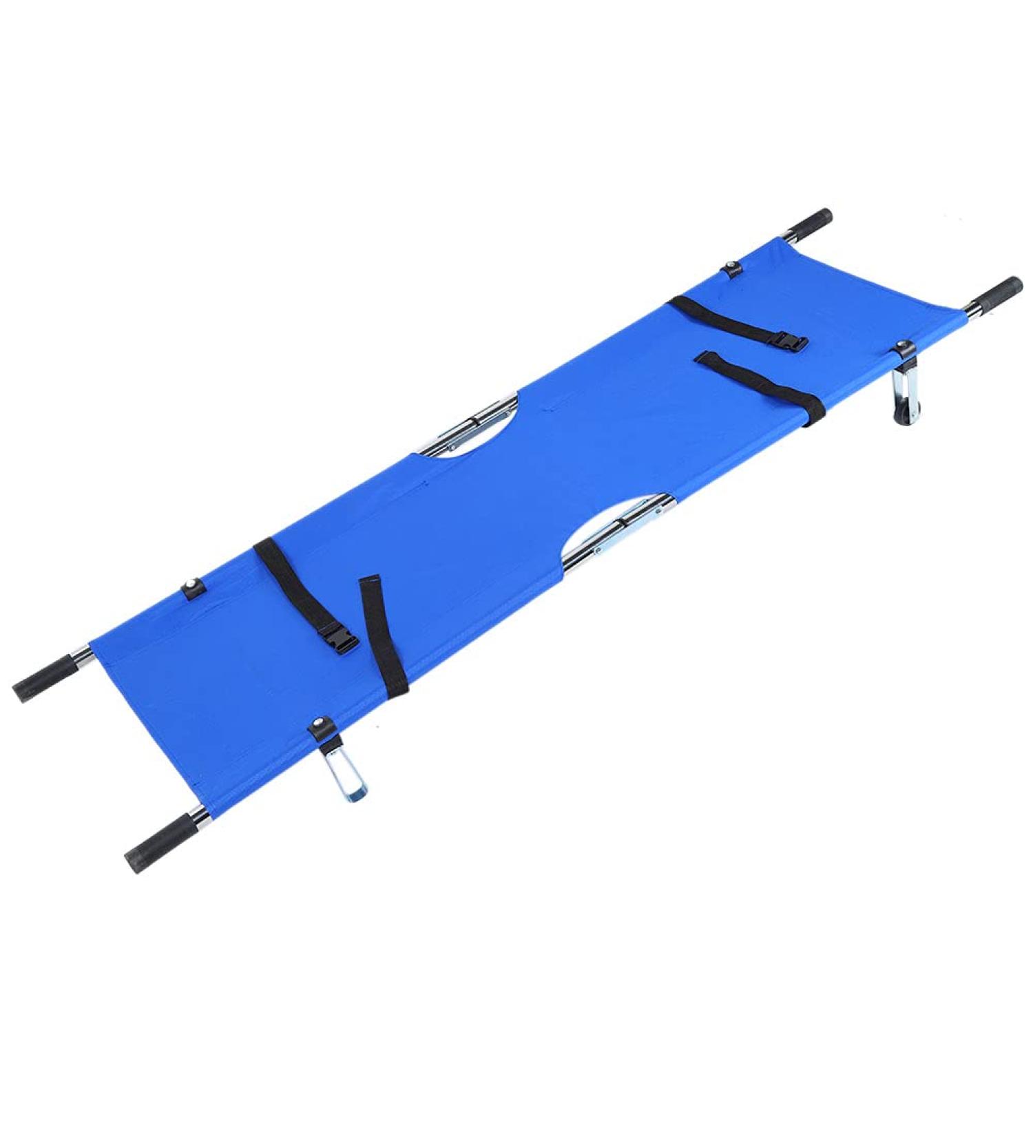 BHDK Folding Portable Stretcher Emergency Patient Mover Stretcher Rescue Quicklitter Travel Size Transport for Hospital Clinic Home Sports venues Ambulance (Blue)(1) - Buy Online on SooperMarket.com
