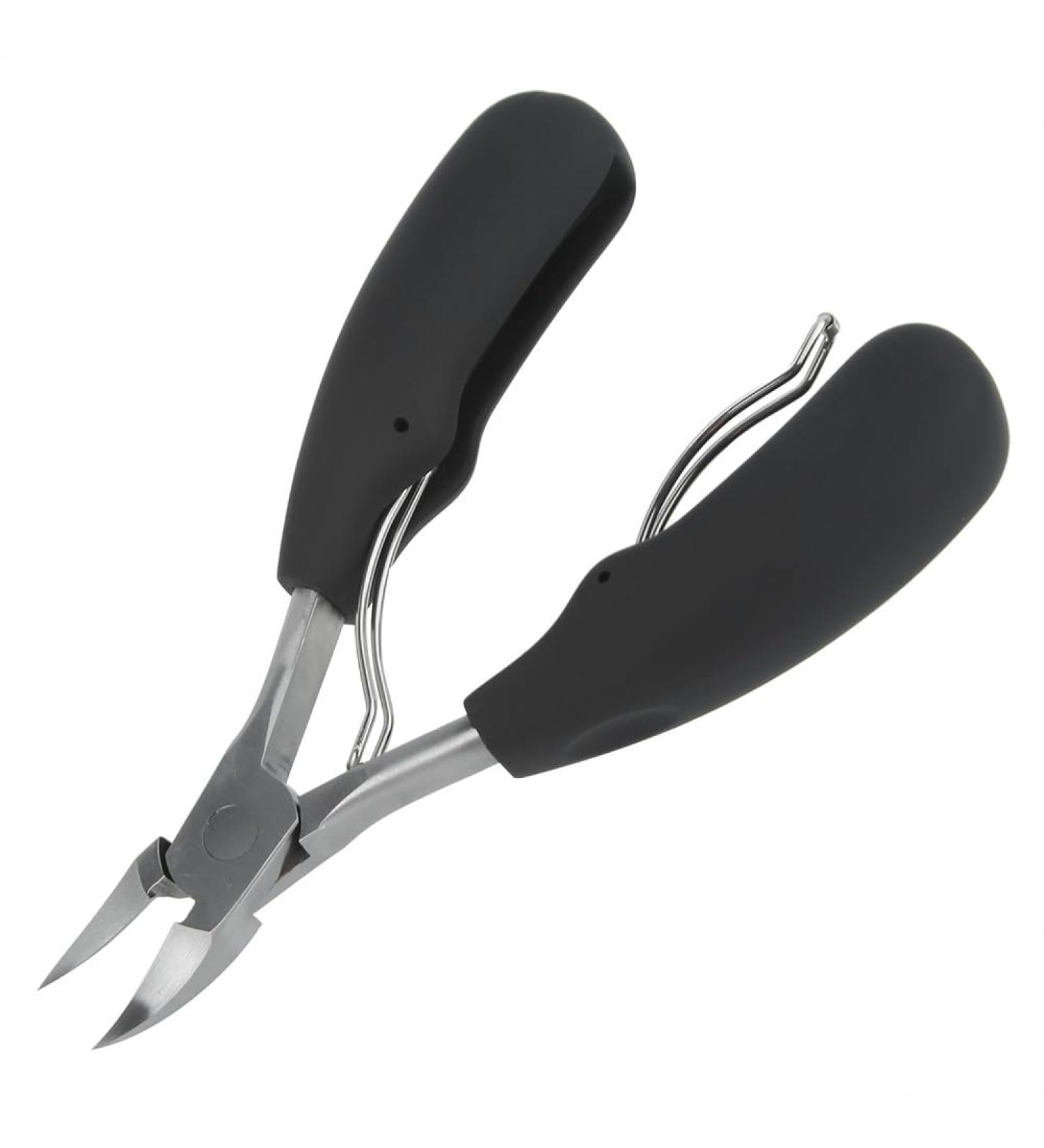 Professional Pointed Head Stainless Steel Nail Scissors for Thick and ingrown Surgical Grade toenail Clippers forParonychia Hard Nails for Men and Women Elderly with Easy Grip Rubber Handle - Buy Online on SooperMarket.com