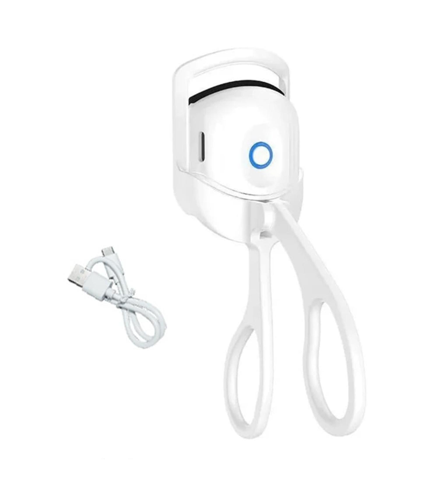 Bntaomle Electric Eyelash Curler USB Charging Model Fast Heating Portable Eye Lash Perm Lasting Curling Thermal Eyelash Clip A White - Buy Online on SooperMarket.com