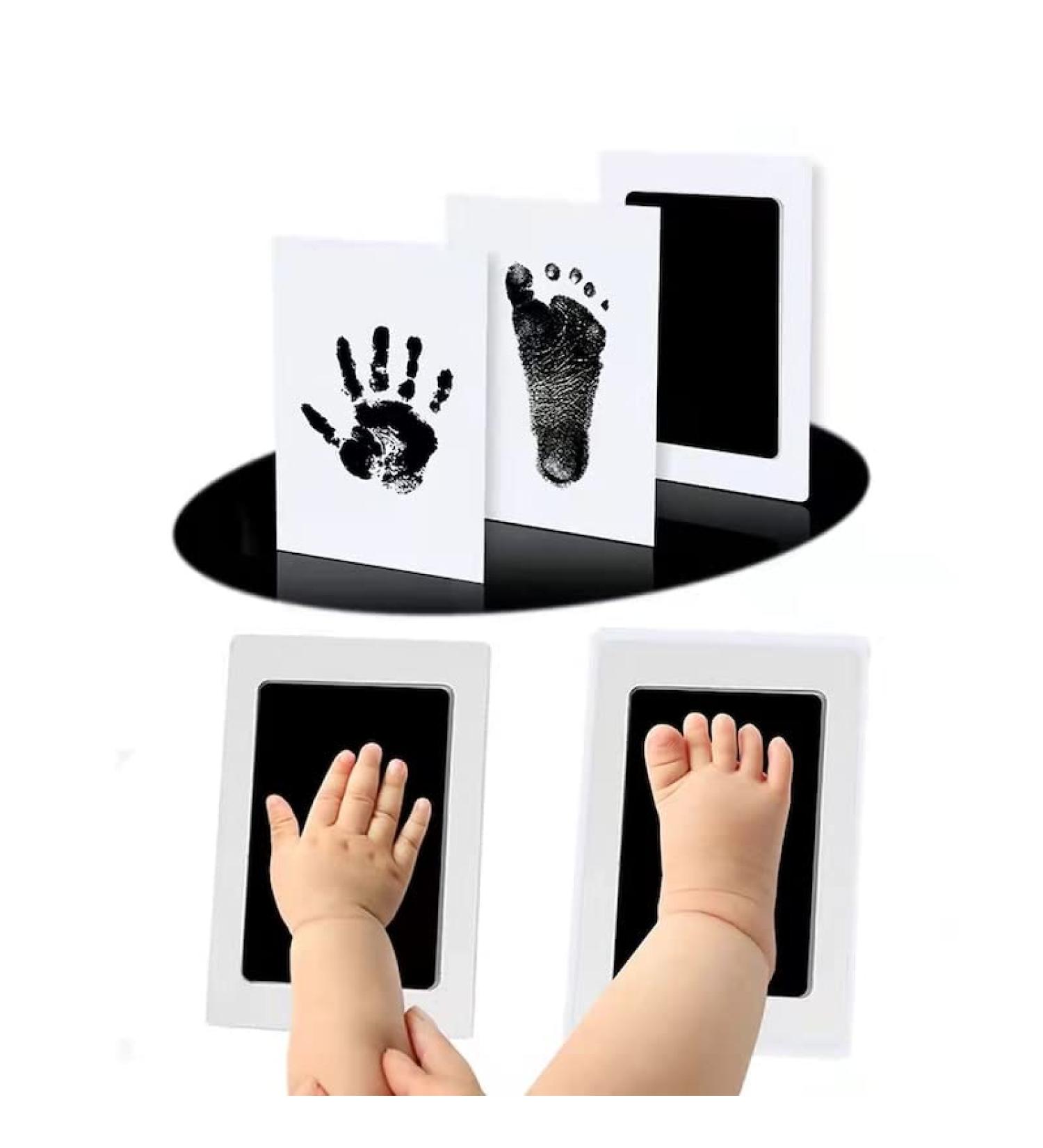 Baby Handprint and Footprint Kit with Inkless Print Pads and Imprint Cards - Perfect Keepsake for Newborn Girls and Boys - Buy Online on SooperMarket.com