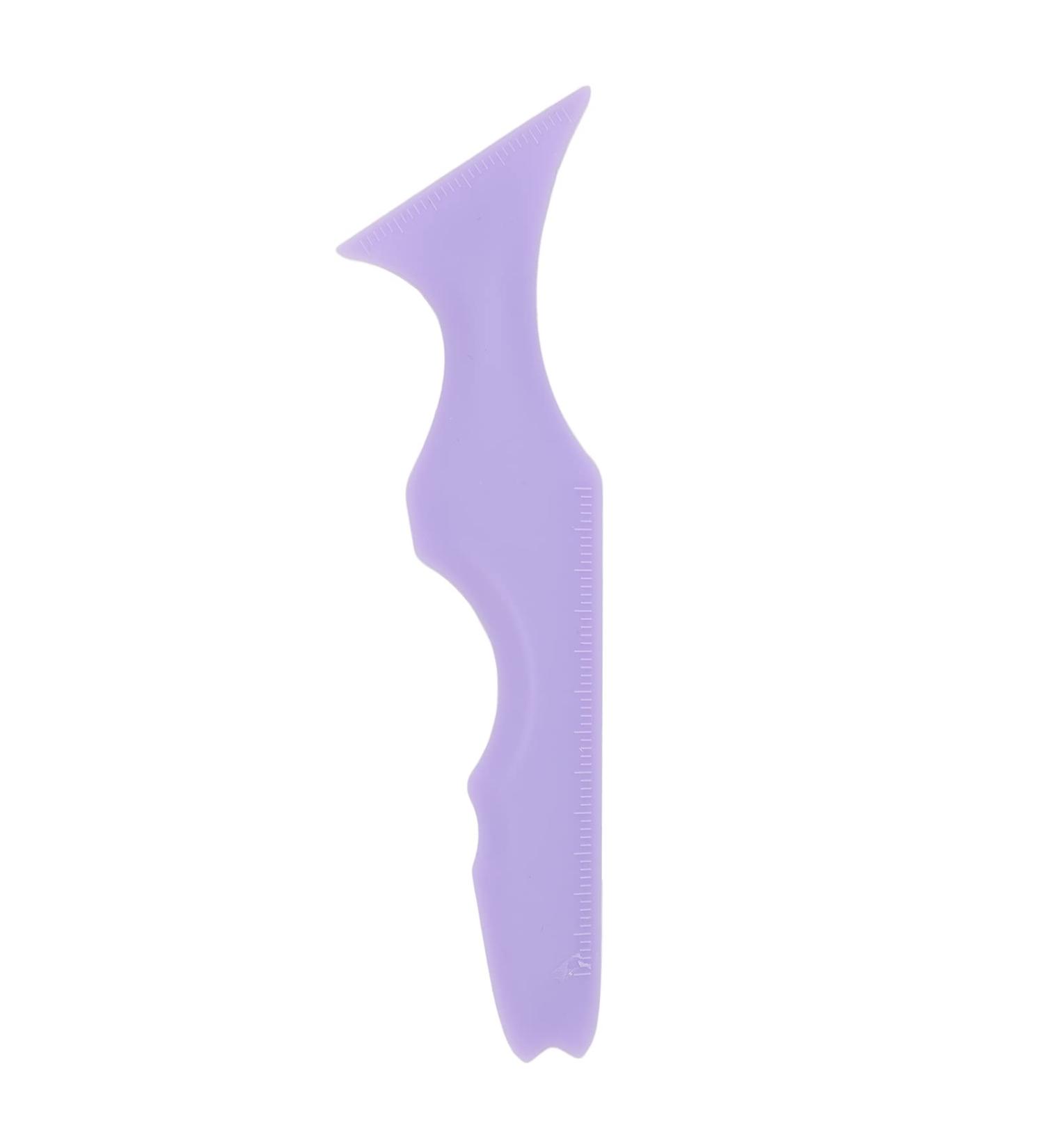 FILFEEL Stencils 5 In 1 Multi Purpose Eye Makeup Tool Reusable Silicone Winged Tip Aid Eyebrow Shaping Stencil for Beginners Purple - Buy Online on SooperMarket.com