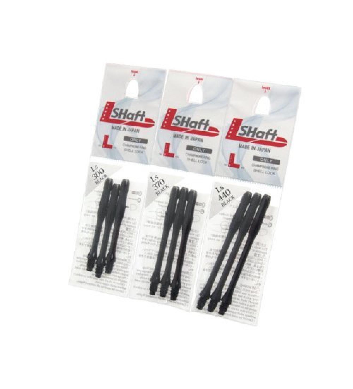 LSTYLE Dart Shafts 2BA Standard Thread Nylon Stems - Black Slim 300 (Long/Medium) - Buy Online on SooperMarket.com