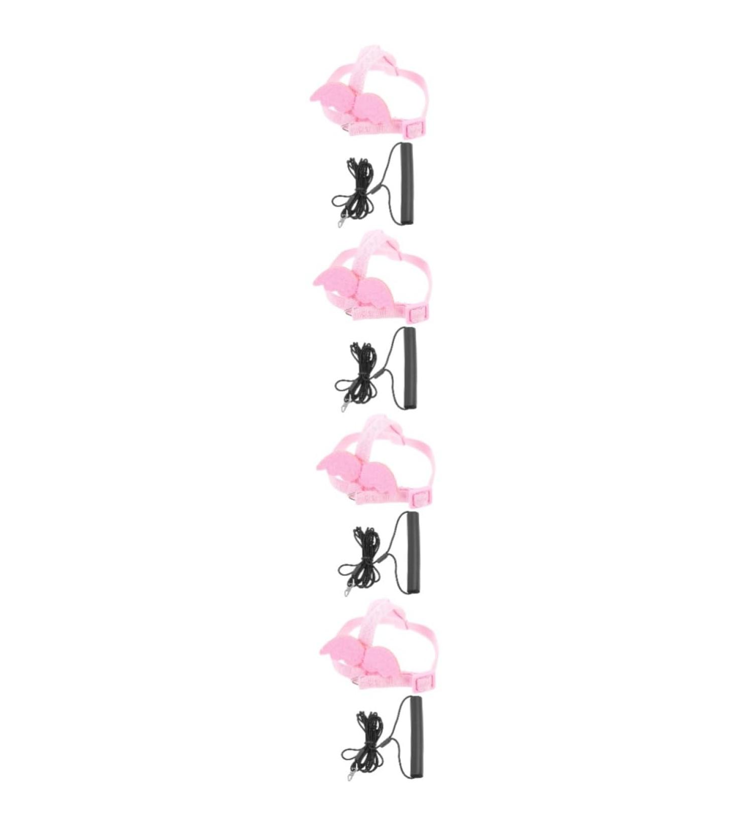 Beavorty 4 Sets Bird Leash Suspend Bird Training Bird Flying Harness Bird Harness Leashes Vest Clothing 12X6X1.3CMx4pcs Pinkx4pcs - Buy Online on SooperMarket.com