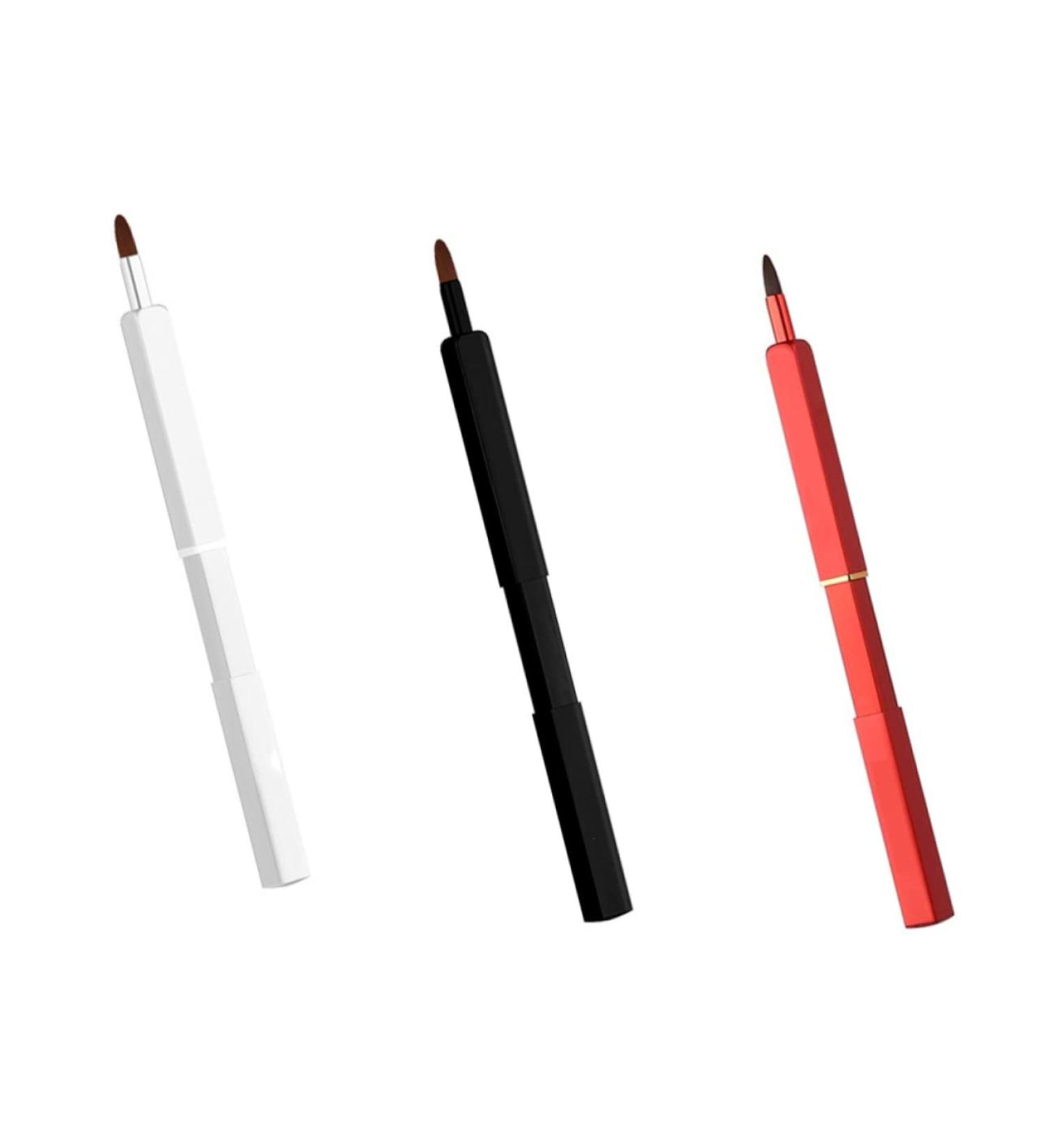 PLAFOPE 3pcs Retractable Lip Brush Cosmetics Brush Lipstick Applicator Makeup Brush Lip Balm Brush Makeup Tool Eyeshadow Applicator Eyeshadow Brush Lipstick Lip Mask Applicator - Buy Online on SooperMarket.com