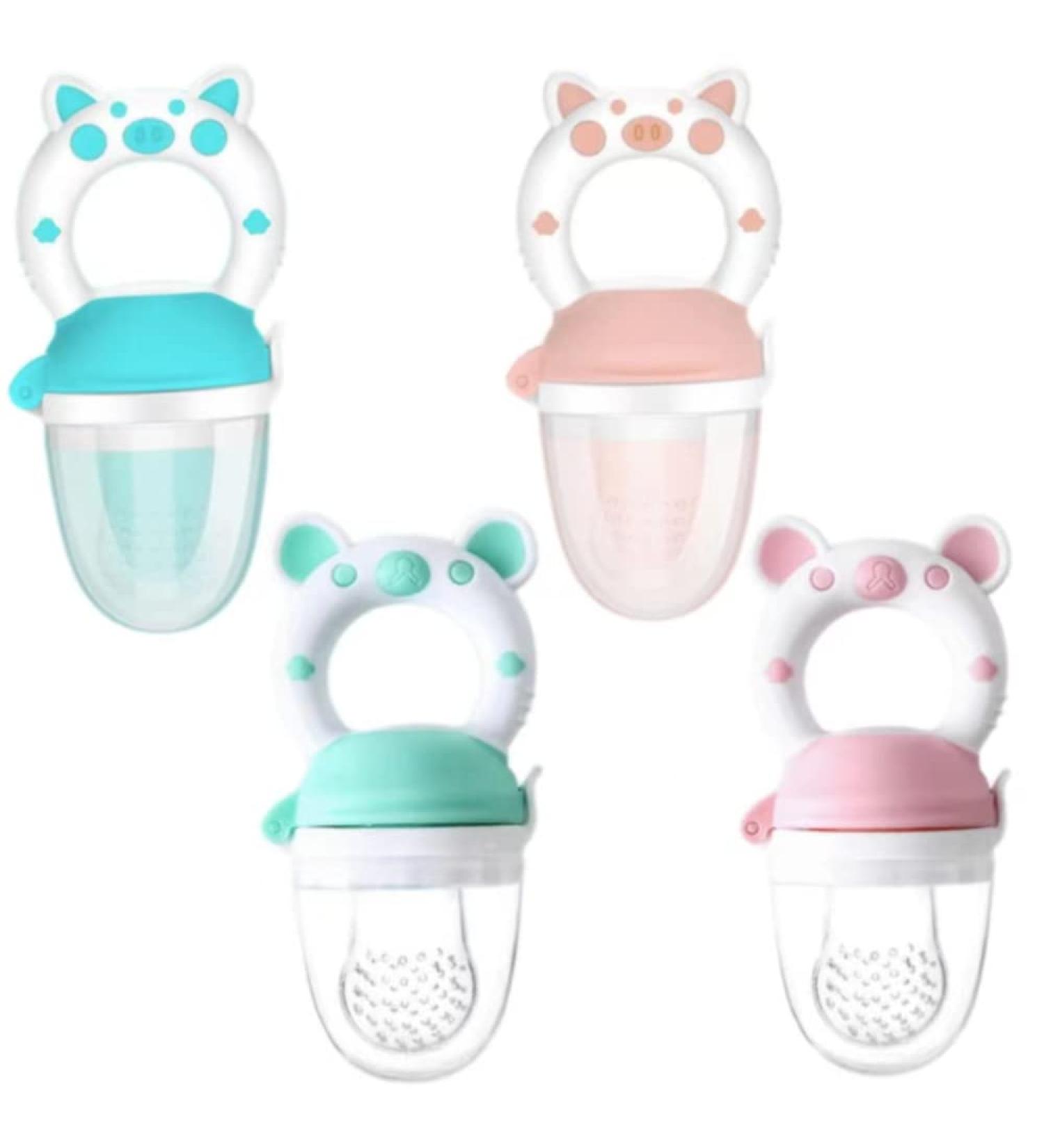 4 Babies Fruit & Vegetable Bites - Happy Cartoon Piglet Chews | Healthy Food Supplement for Kids - Buy Online on SooperMarket.com