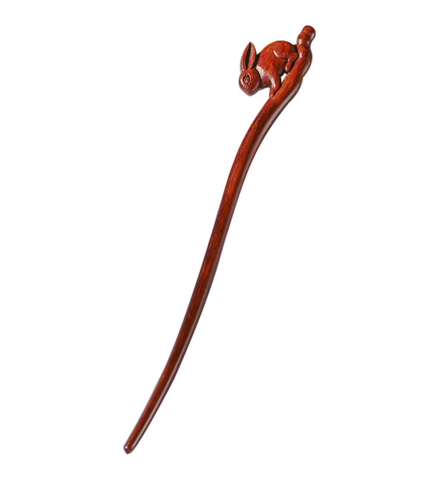 Sosoport Rabbit Hairpin Wedding Hair Chopstick Tassel Hair Fork Hair Accessories for Women Wedding Hair Accessory for Women Hair Chopsticks for Women Wooden Literature and Art Headgear Miss - Buy Online on SooperMarket.com