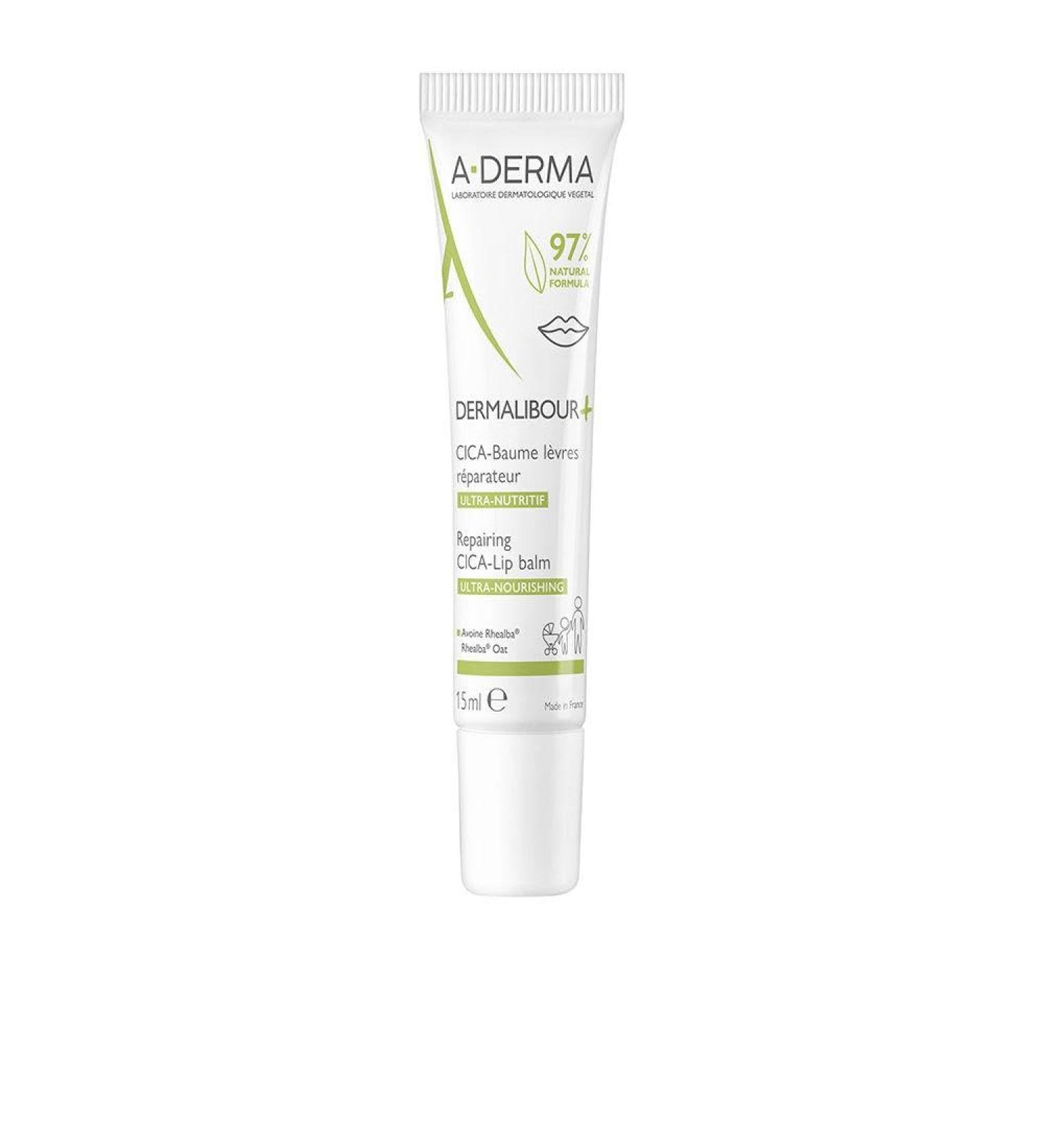 A-derma Dermalibour + Repairing Cica Lip Balm 15 Ml
