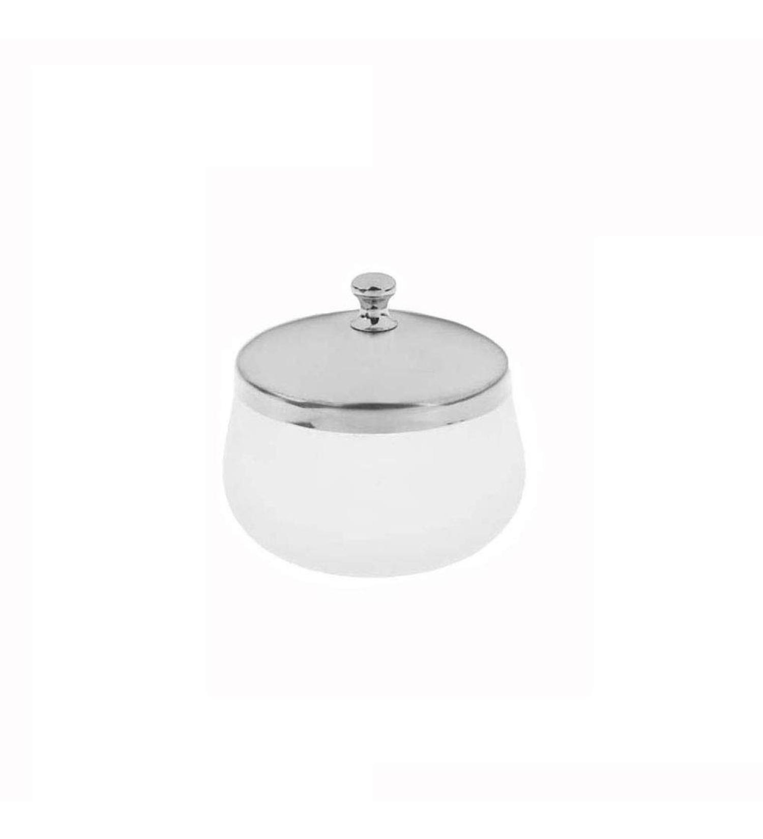 Frosted Glass Dappen Dish with Lid - Nail Art Acrylic Liquid Powder Container - Buy Online on SooperMarket.com