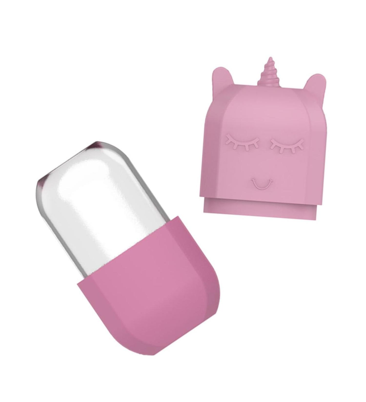 Unicorn Ice Tray Face Massager | Silicone Ice Roller for Skin Care | Facial Roller Tool - Pink 10.7x5.4x5CM - Buy Online on SooperMarket.com