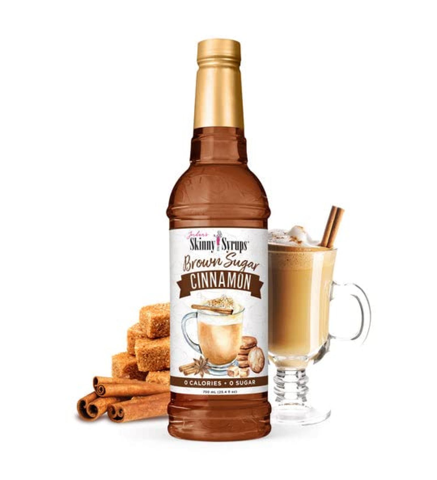 Jordan's Skinny Syrups | 0 Calories | 0 Sugar | 0 Carbs Brown Sugar Cinnamon Syrup 750ml