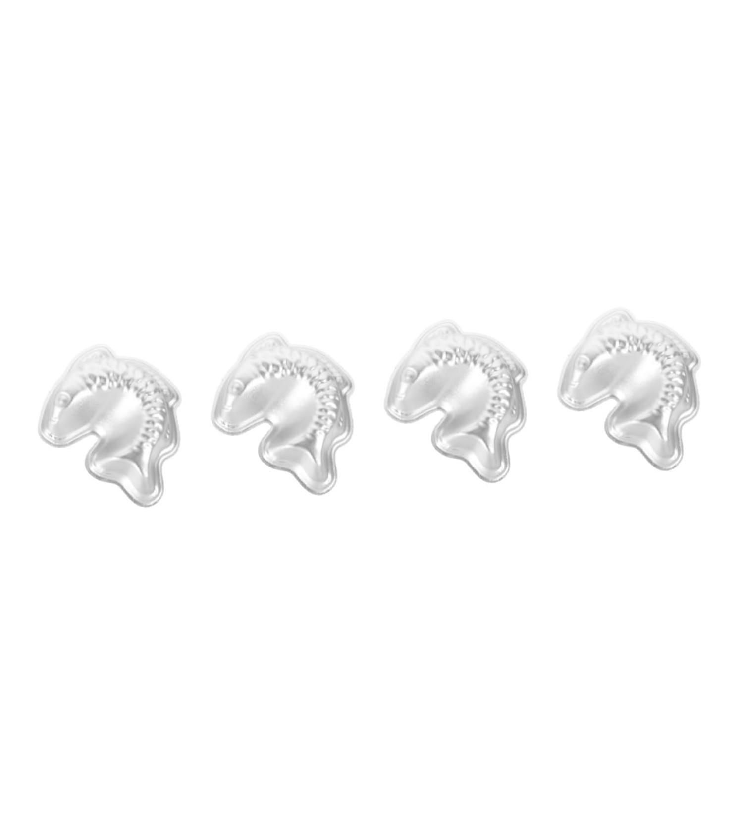 ABOOFAN 4pcs Rice Cake Mold Fondant Molds for Epoxy Resin Fish Candy Mold Egg Tart Chocolate Aluminum Alloy - Buy Online on SooperMarket.com