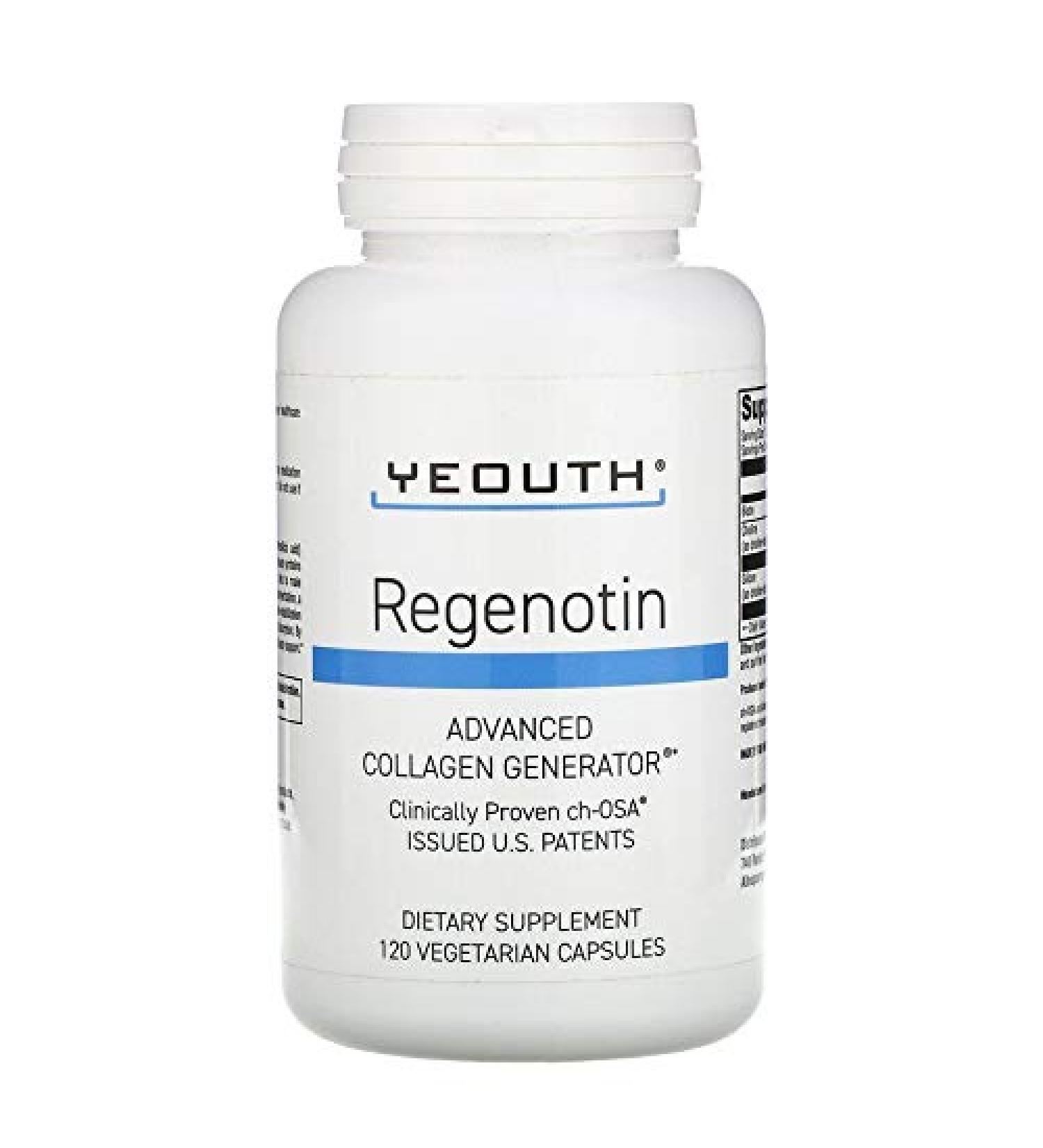 Yeouth Regenotin Advanced Collagen Generator 120 Vegetarian Capsules