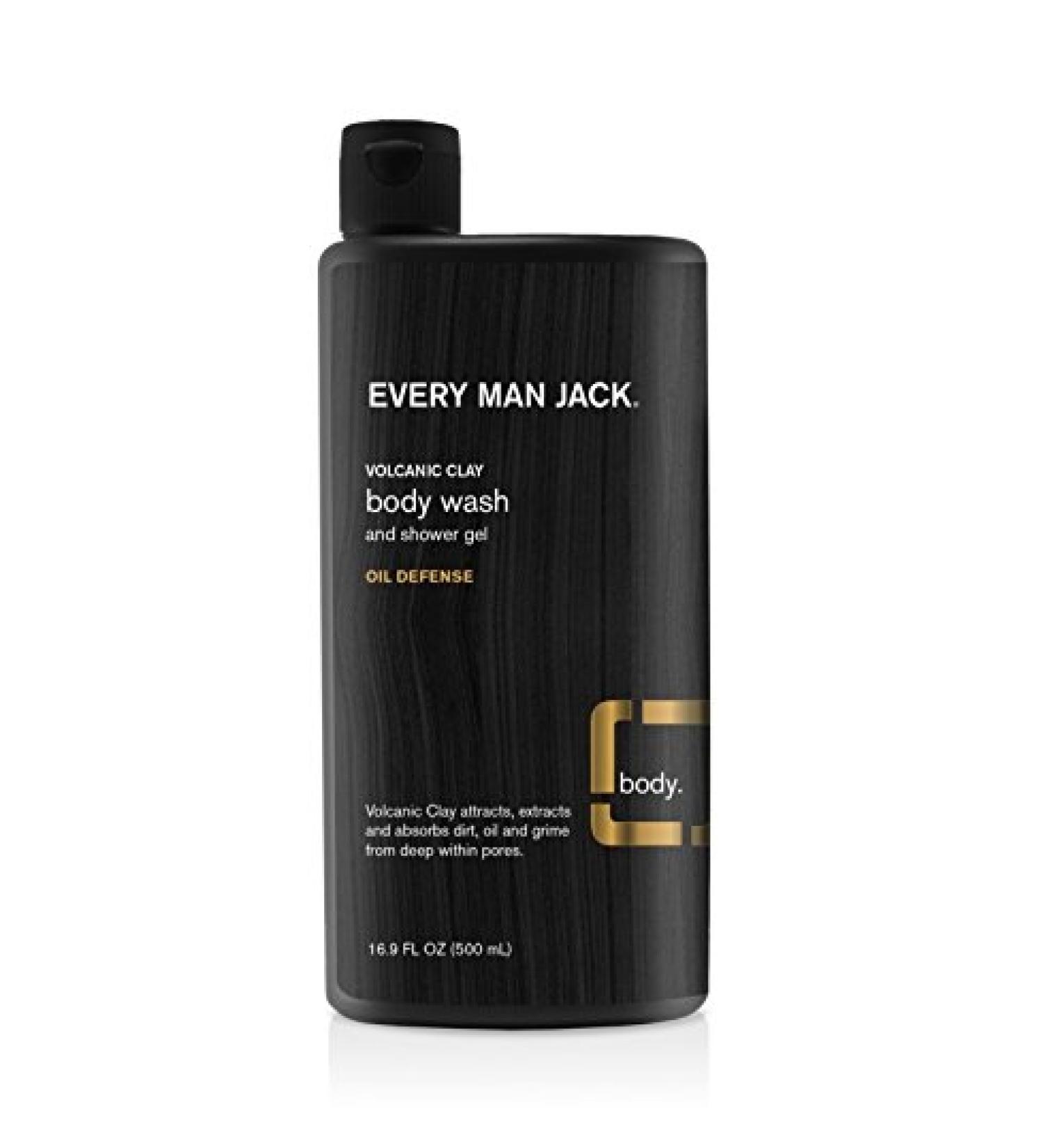 Every Man Jack Body Wash - Volcanic Clay, 16.9 Fl Oz | Natural Men's Shower Gel - Buy Online on SooperMarket.com