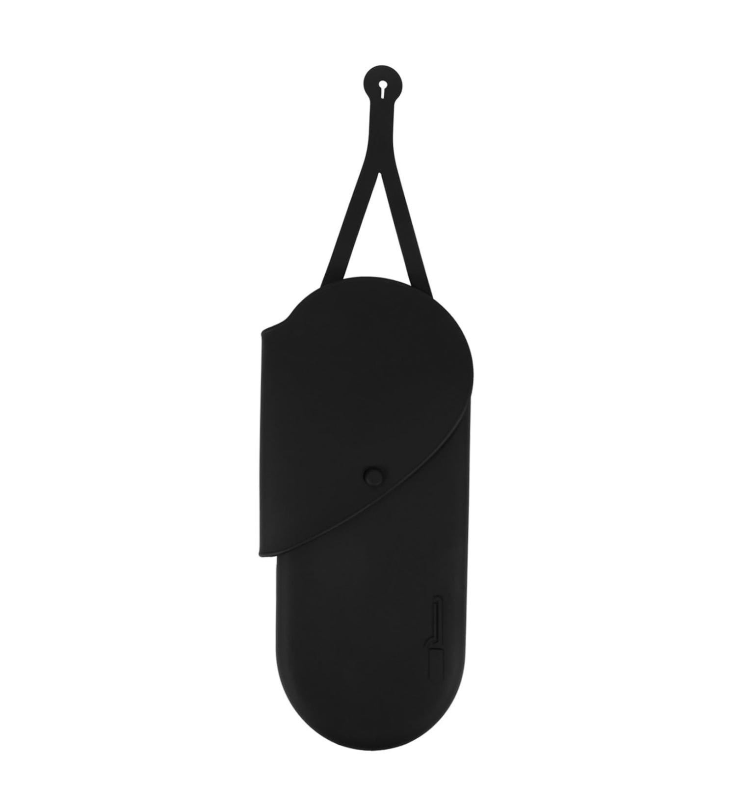 WOONEKY Curling Iron Storage Bag Hotel Storage Bag Storage Pouch Curling Iron Holder Curling Iron Bag Hair Straightener Holder Curling Iron Silicone Holder Hair Iron Silicone Bag 29.50X13.50X2.00CM Black - Buy Online on SooperMarket.com