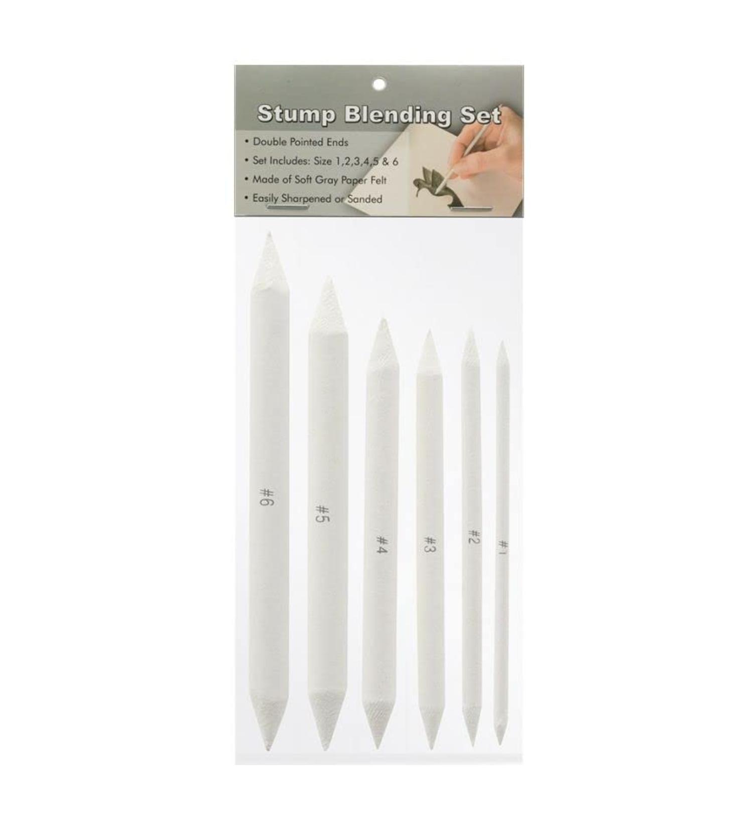 Creative Mark Double-Ended Blending Stumps for Charcoal, Pencils, Pastels - Set of 6 - Buy Online on SooperMarket.com
