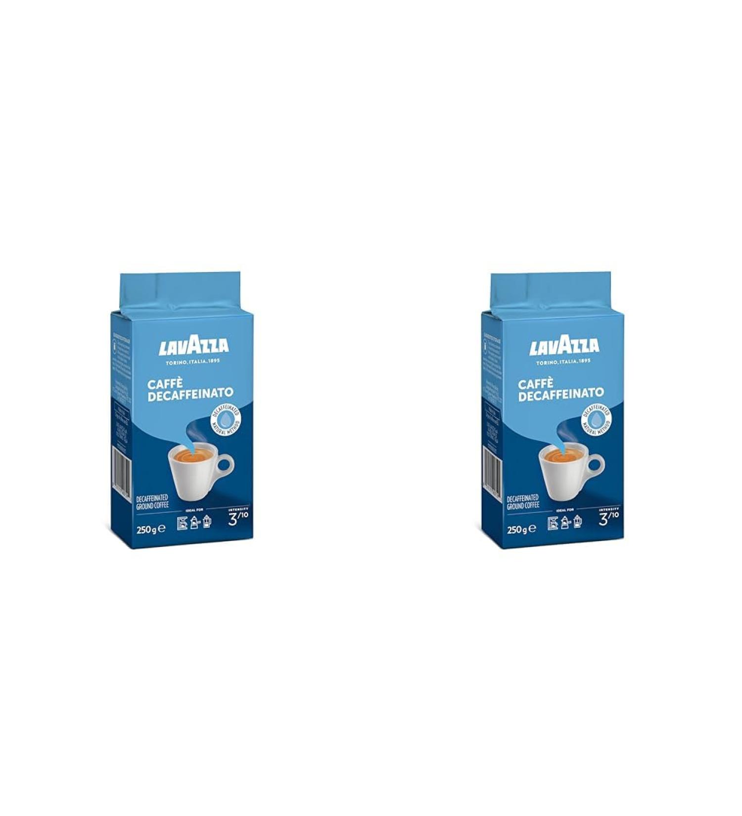 Lavazza Ground Coffee Caff Crema Decaffeinato - Pack of 2 (250g each) - Premium International Shipping - Buy Online on SooperMarket.com