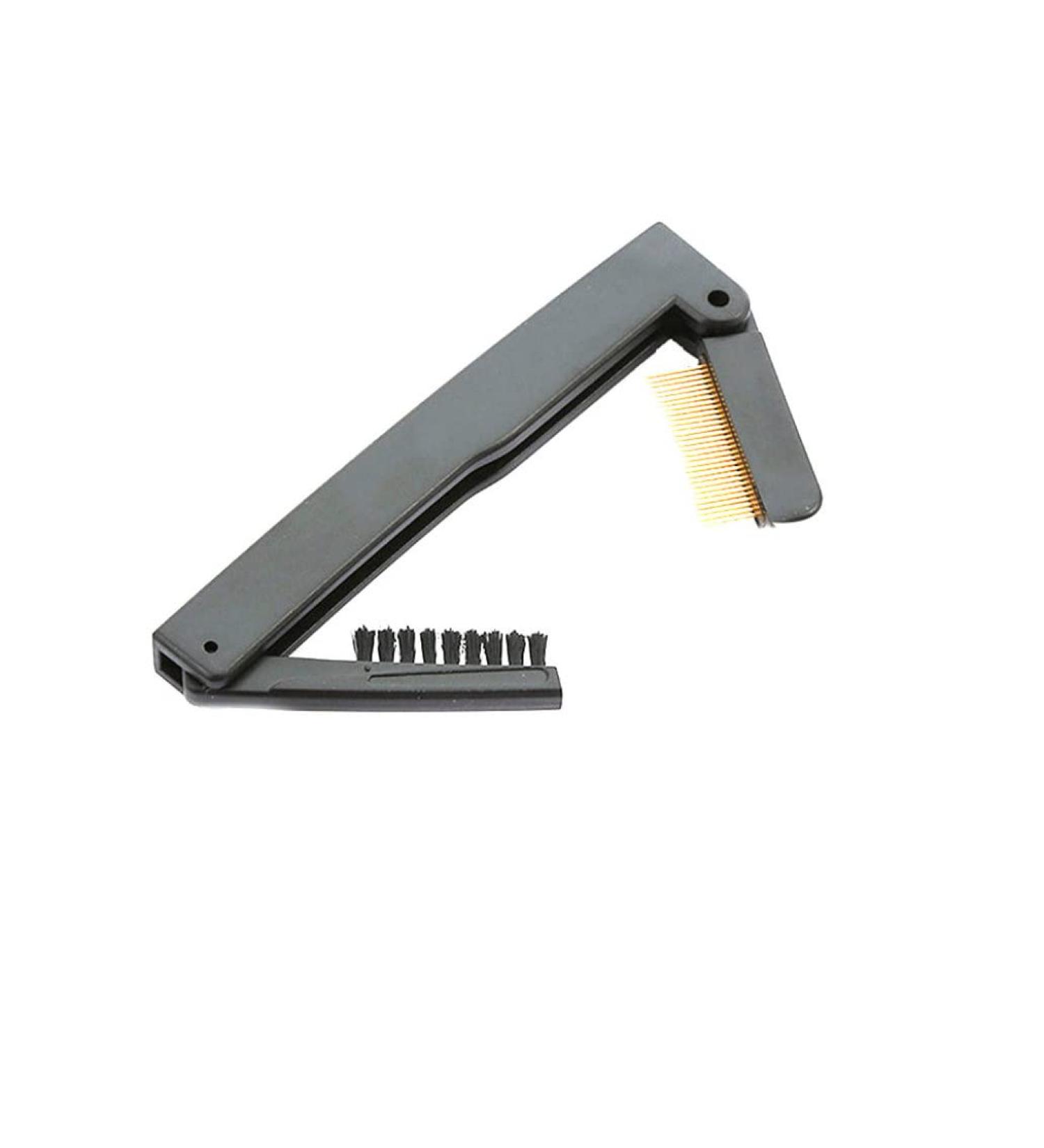 Makeup Comb Professional Fashion Make Up Steel Needle Mascara Guide Applicator Eyelash Comb Eyebrow Brush Curler Cosmetic Tool(Double Folding) - Buy Online on SooperMarket.com