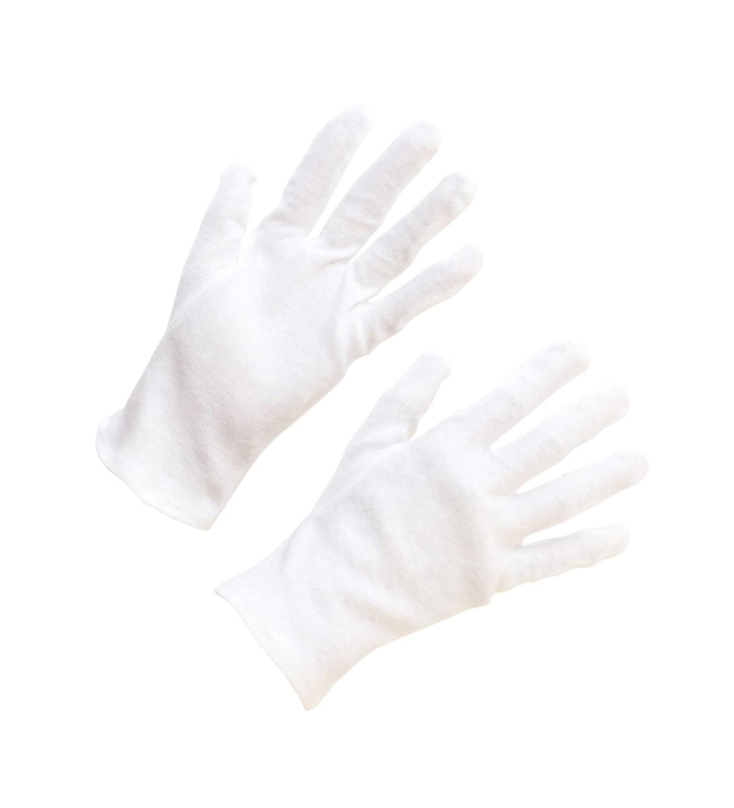 Anneome 12 Pairs Moisturizing Dry Hands Warm Food Handling Glove Hair Coloring Chemical Stretchable Lining Glove Safety White S:21X8cm White - Buy Online on SooperMarket.com
