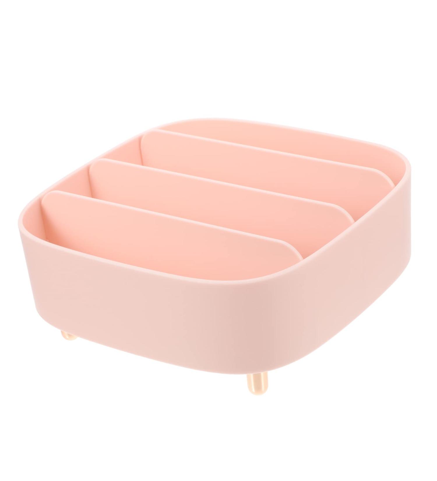 PLAFOPE Makeup Eyeshadow Box Makeup Storage Box Eyeshadow Divided Palettes Holder Divided Makeup Holder Eye Shadow Organizer 20.6X20X8.6CM Pink - Buy Online on SooperMarket.com