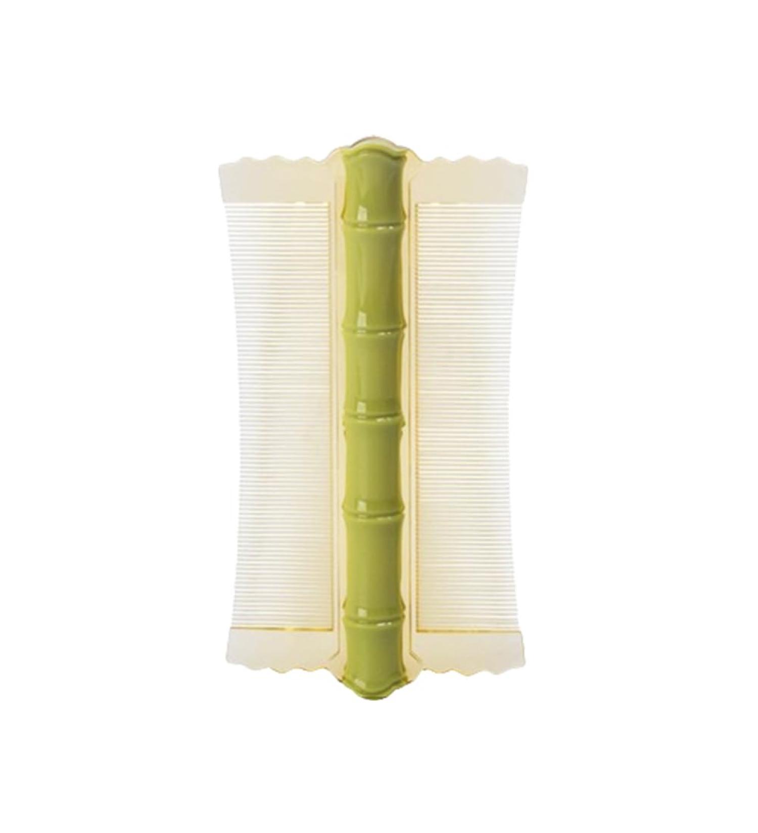 AMZLORD C84omb Double-sided Scalp Massage Comb Fine Tooth Hair Nit Comb Lice Comb Flea Lice Removal Bamboo Shape for Cats Dogs Green - Buy Online on SooperMarket.com