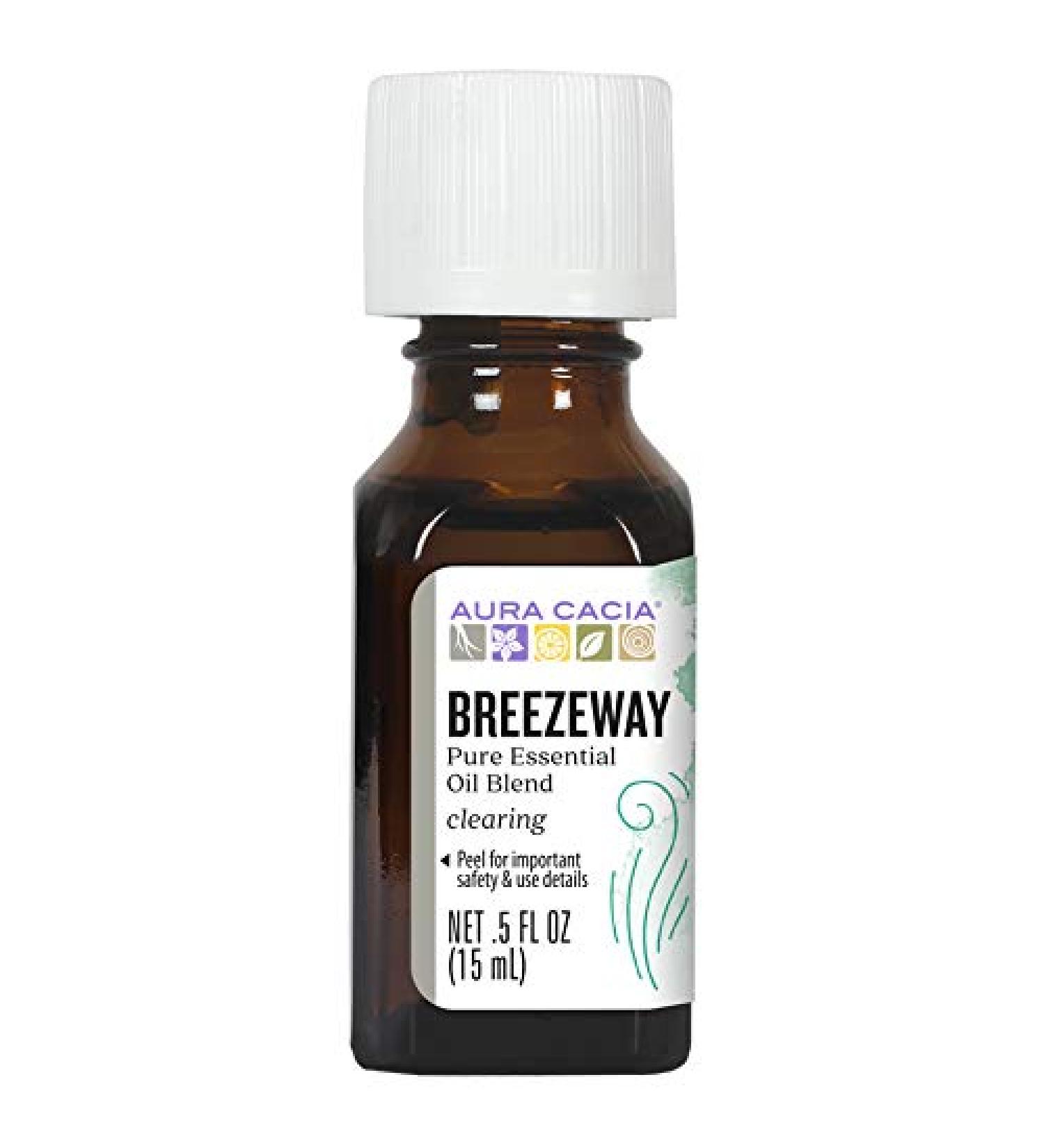 Aura Cacia Breezeway Essential Oil Blend - GCMS Tested for Purity, 15ml | Aromatherapy Oil - Buy Online on SooperMarket.com