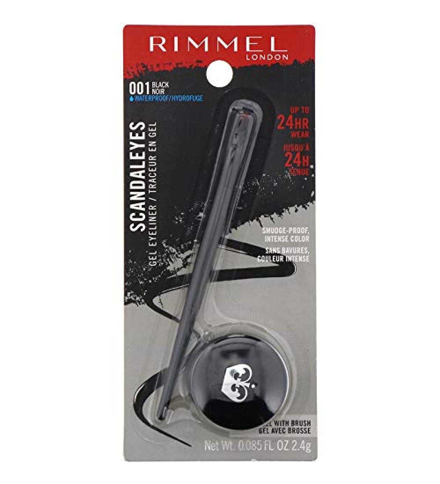 Rimmel London Scandaleyes Gel Eyeliner 001 Black - 0.085 fl oz | Long-lasting, Waterproof Formula - Buy Online on SooperMarket.com