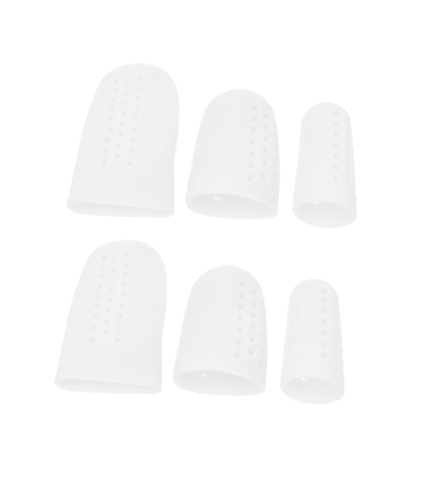Lurrose High Heel Protectors - 8 Pairs Silicone Gel Sleeves for Foot Pain Relief - Orthopedic Protective Case - White 6x3cm - Buy Online on SooperMarket.com