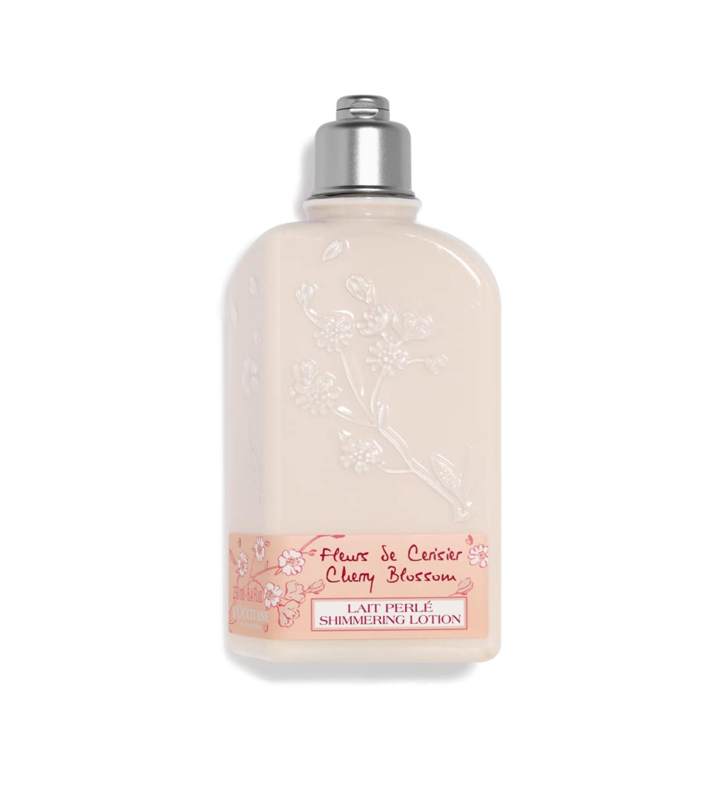 L'Occitane Cherry Blossom Shimmering Lotion 8.40 fl. oz - Hydrating Body Lotion with Shimmer - Buy Online on SooperMarket.com