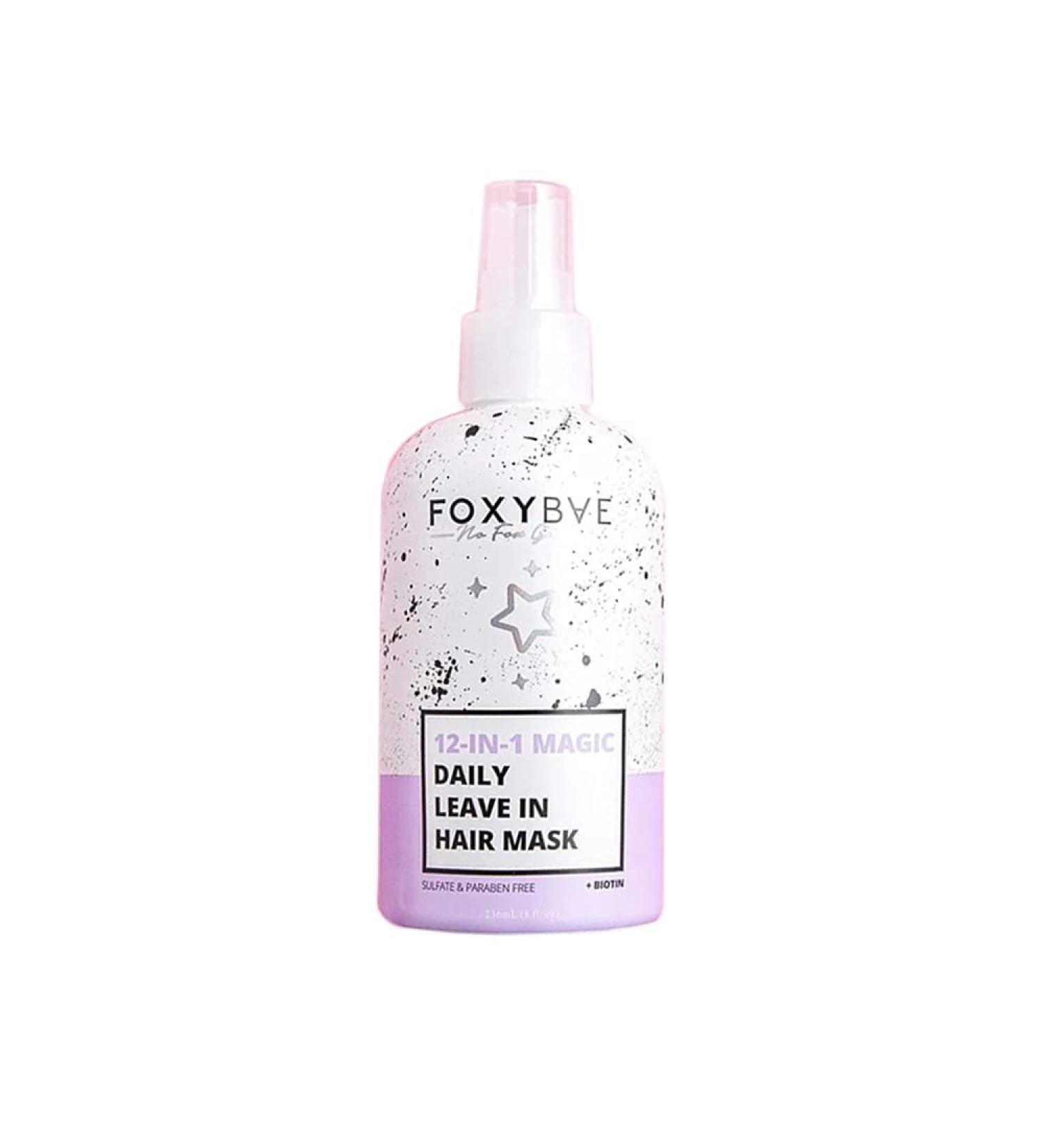 FoxyBae 12-in-1 Hair Mask for Dry & Damaged Hair - Argan Oil, Biotin & Shea Moisture Treatment (8 oz) - Buy Online on SooperMarket.com