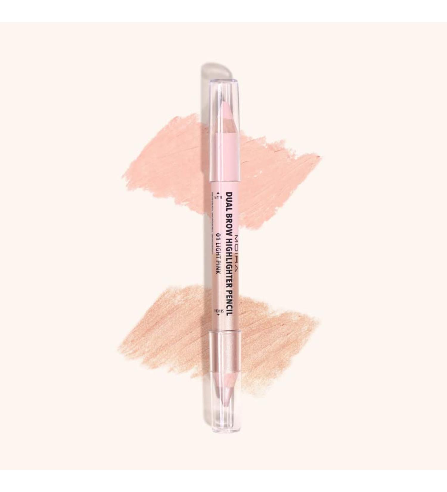 Buy Dual Brow Highlighter Pencil - Light Pink (001) for Flawless Brows | International Shipping Available - Buy Online on SooperMarket.com