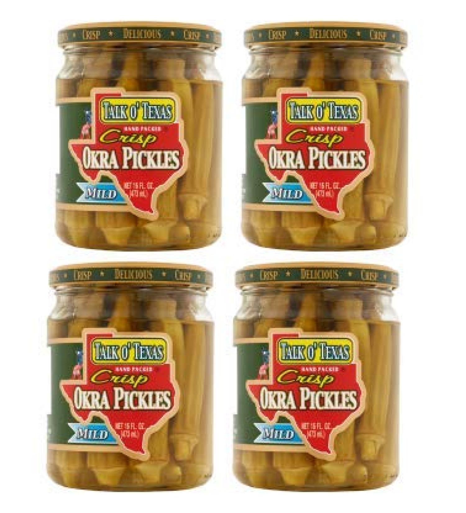 Talk O Texas Okra Pickled Mild - 2 Count (Pack of 2) - Buy Online on SooperMarket.com