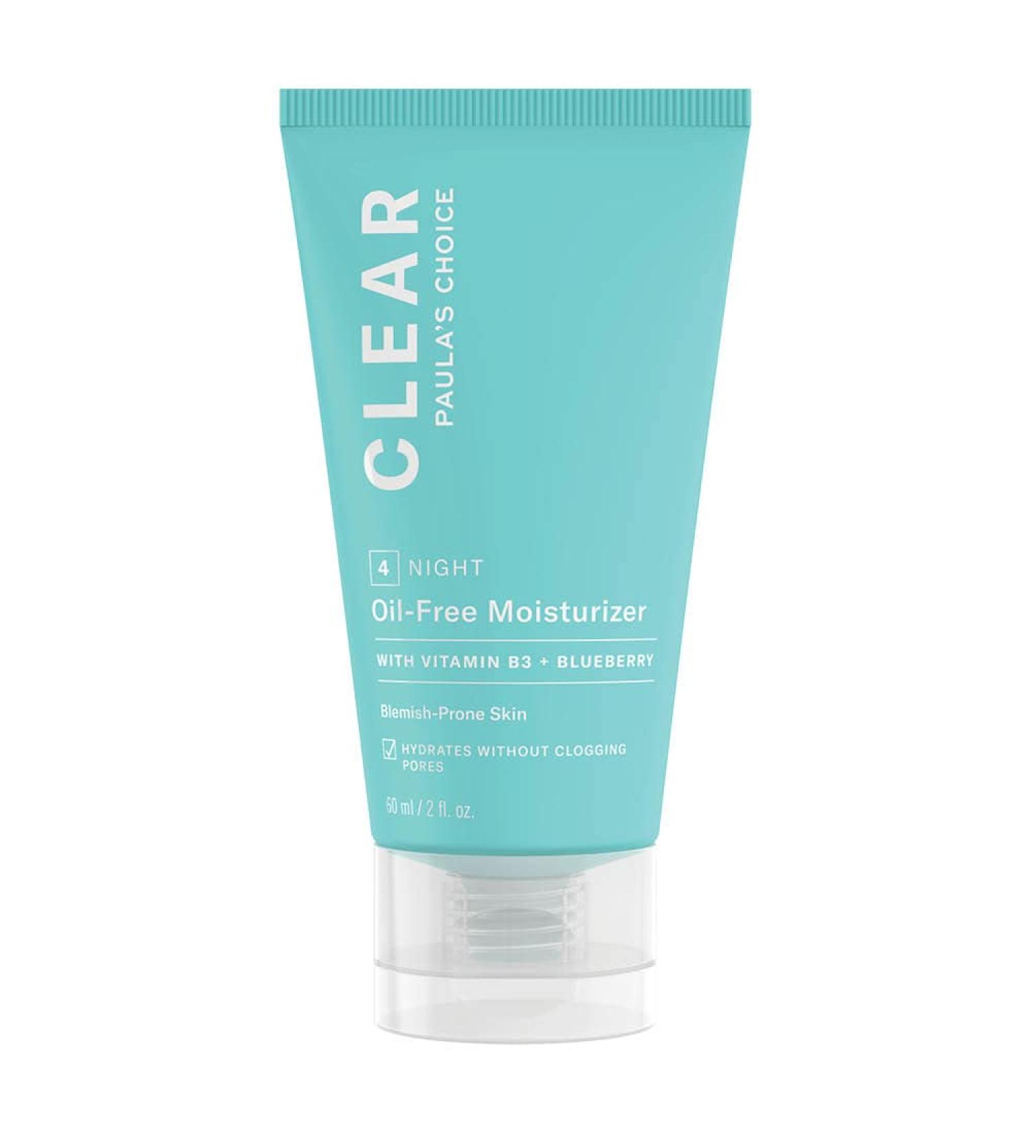 Paula's Choice Clear Oil Free Night Cream - Moisturizing Niacinamide & Ceramide for Acne & Oily Skin - 60ml - Buy Online on SooperMarket.com