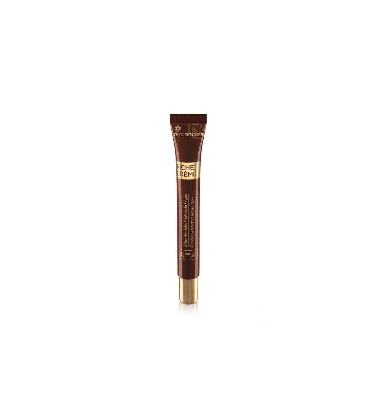 Yves Rocher Riche Cr me Anti-Fold Eye Care | Nourishing Fragrance-Free Cream for Women | Reduces Folds & Tear Bags | 14 ml - Buy Online on SooperMarket.com
